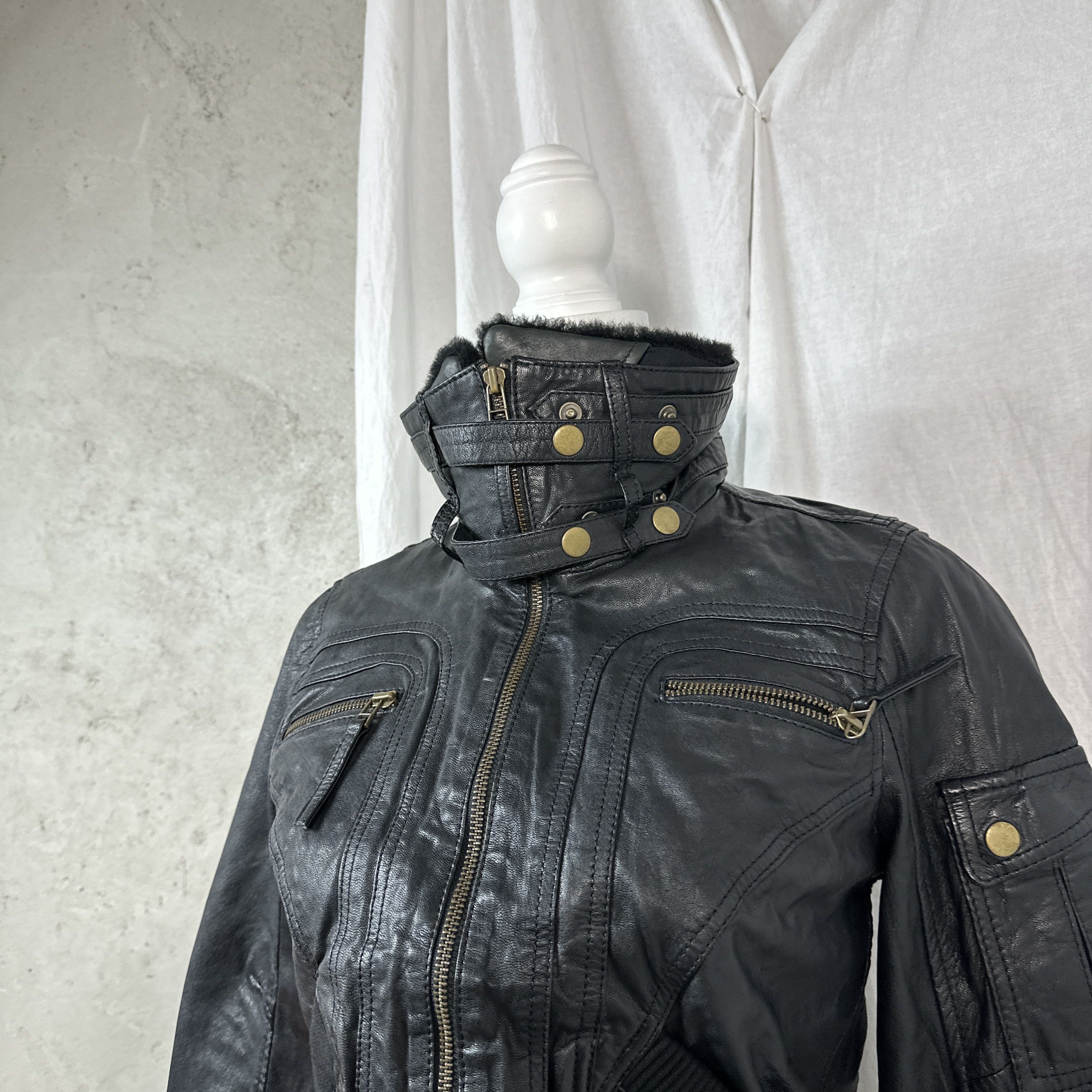 Vintage Vintage Avant Garde Leather Jacket Size US XS / EU 42 / 0 - 11 Thumbnail