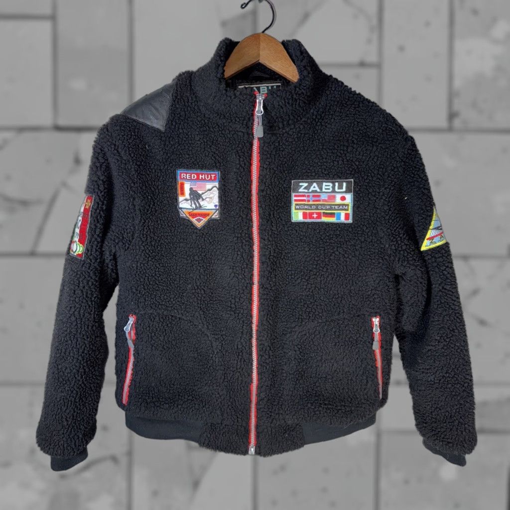 Vintage ZABU DESIGNS SHERPA FLEECE Quilt Lined Winter Jacket Womens S Black Ski Basic Jacket Mens/Womens Size S / US 4 / IT 40 - 1 Thumbnail
