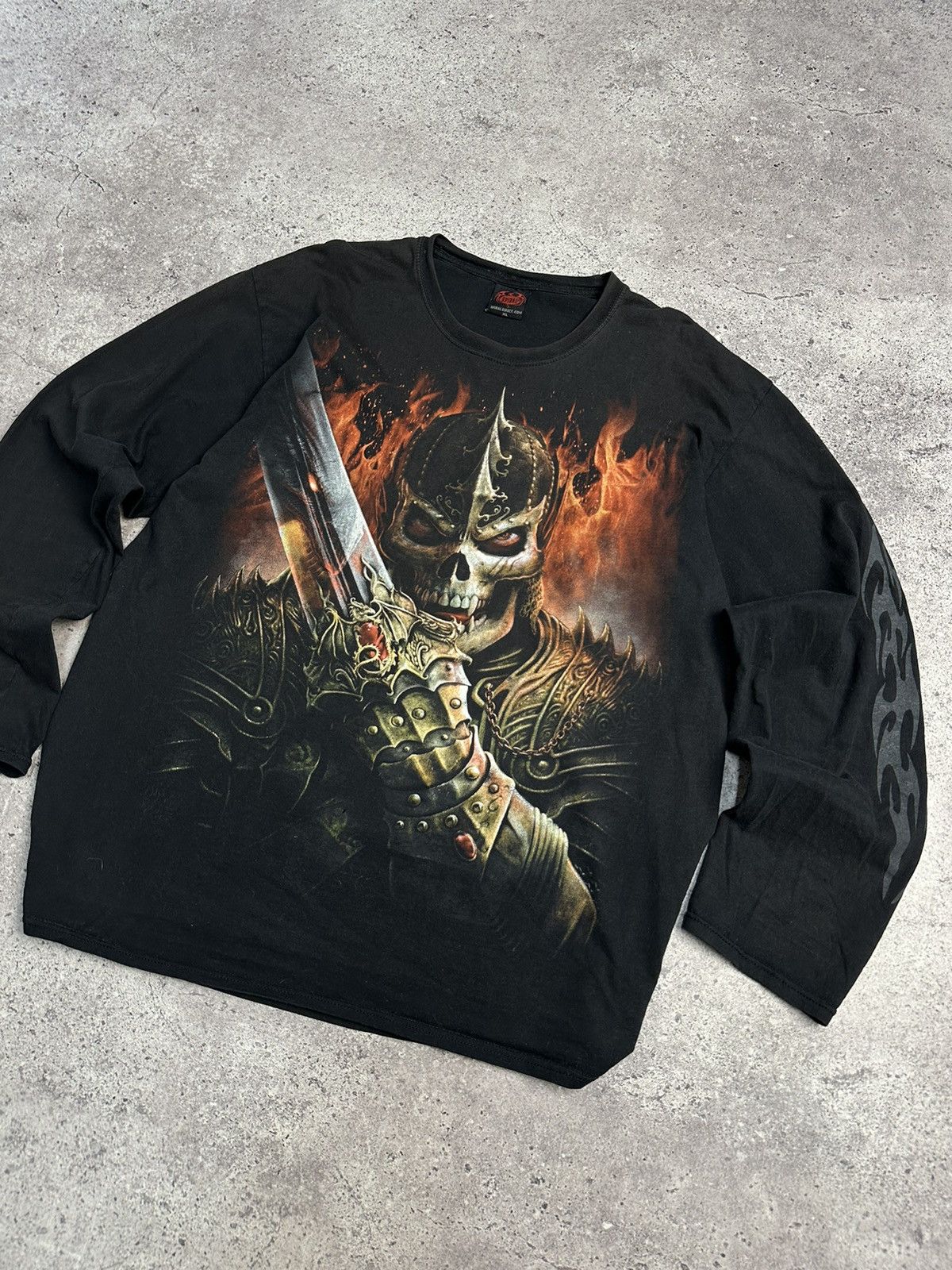 Vintage Vintage 90s Spiral Death 💀Game Over Y2K Drill Skull Size US XL / EU 56 / 4 - 2 Thumbnail