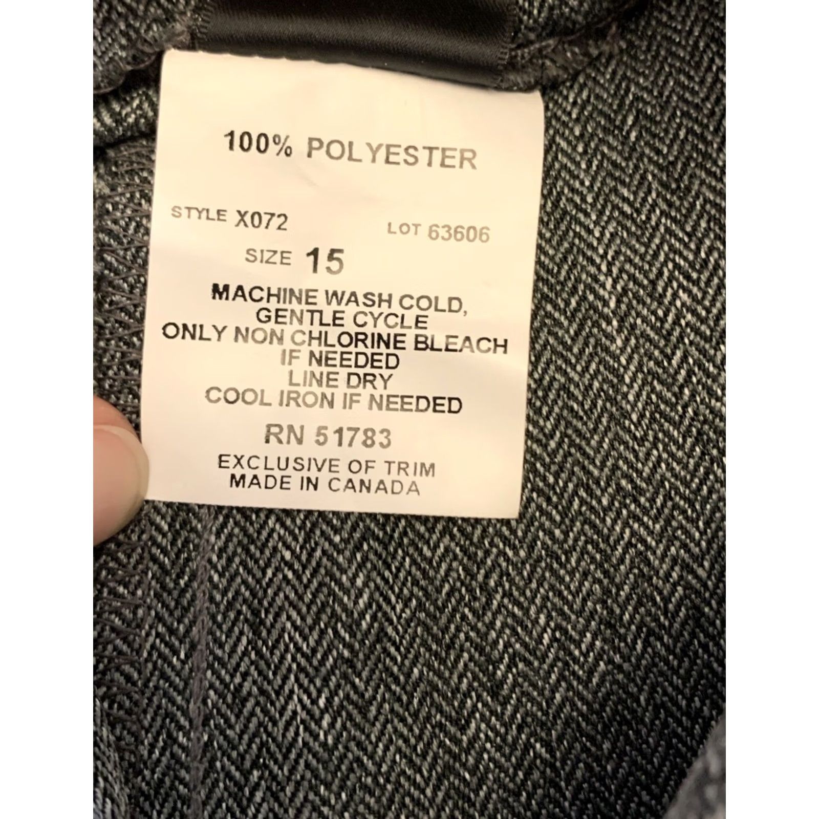 Vintage NWT gray Studio Y Dress Pants Womens 15 Wide-Leg High Rise Cuffed Size 15 Inseam 31.5 in Front Flat Front Polyester Dress Pants Womens Mens? Size 25" / US 0 / IT 36 - 6 Thumbnail