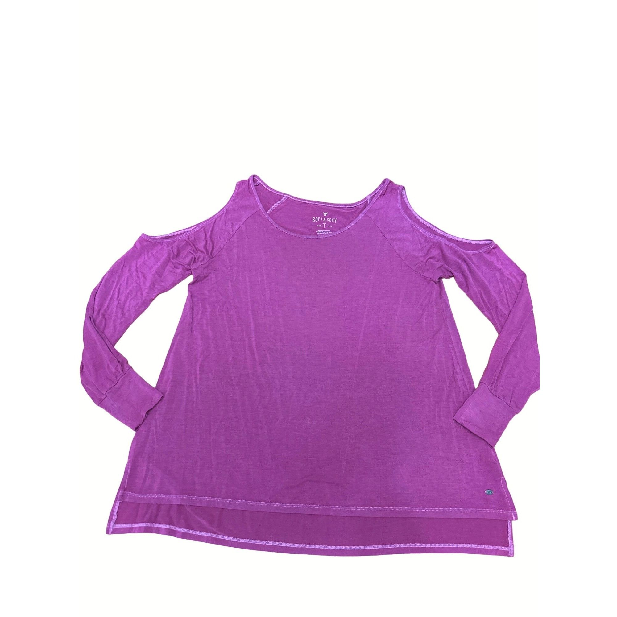 American Eagle Outfitters American Eagle Outfitters Viscose Spandex Soft Sexy Tee Mauv Size XS / US 0-2 / IT 36-38 - 8 Thumbnail