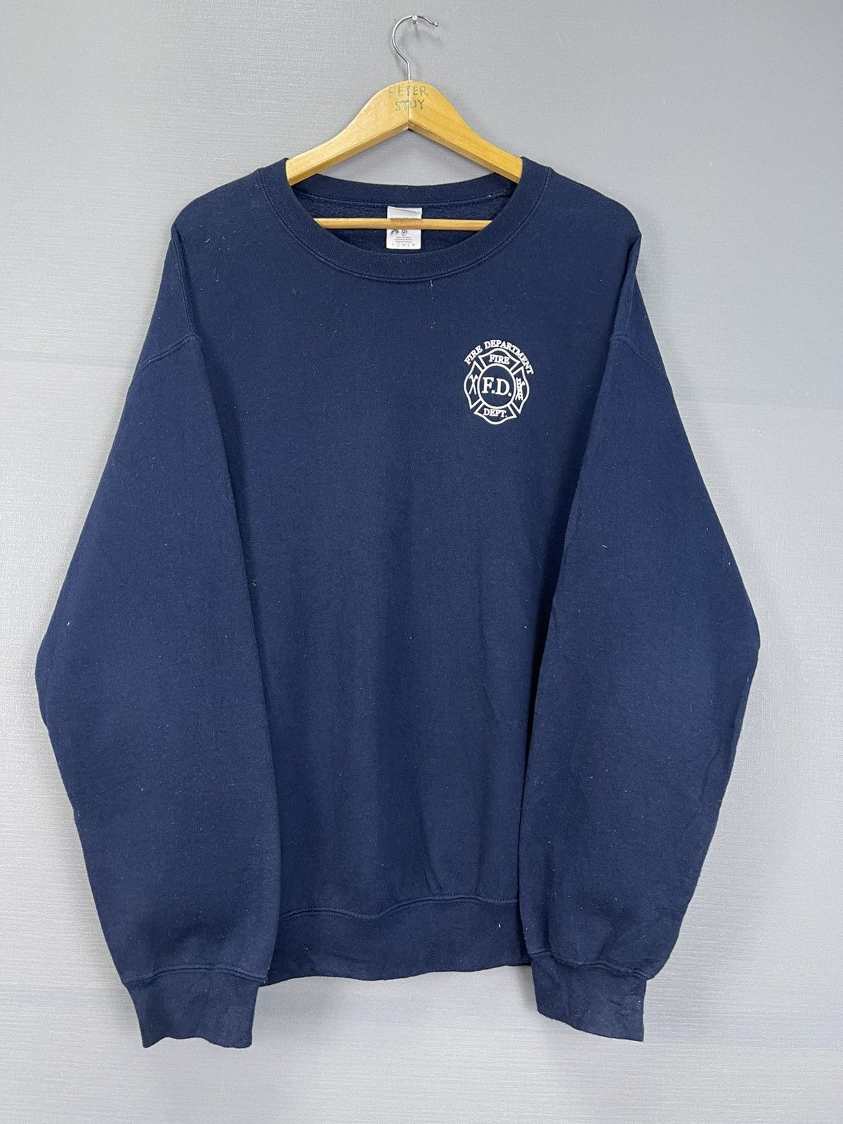 Vintage Vintage Fire Department Sweatshirt Size US L / EU 52-54 / 3 - 7 Thumbnail