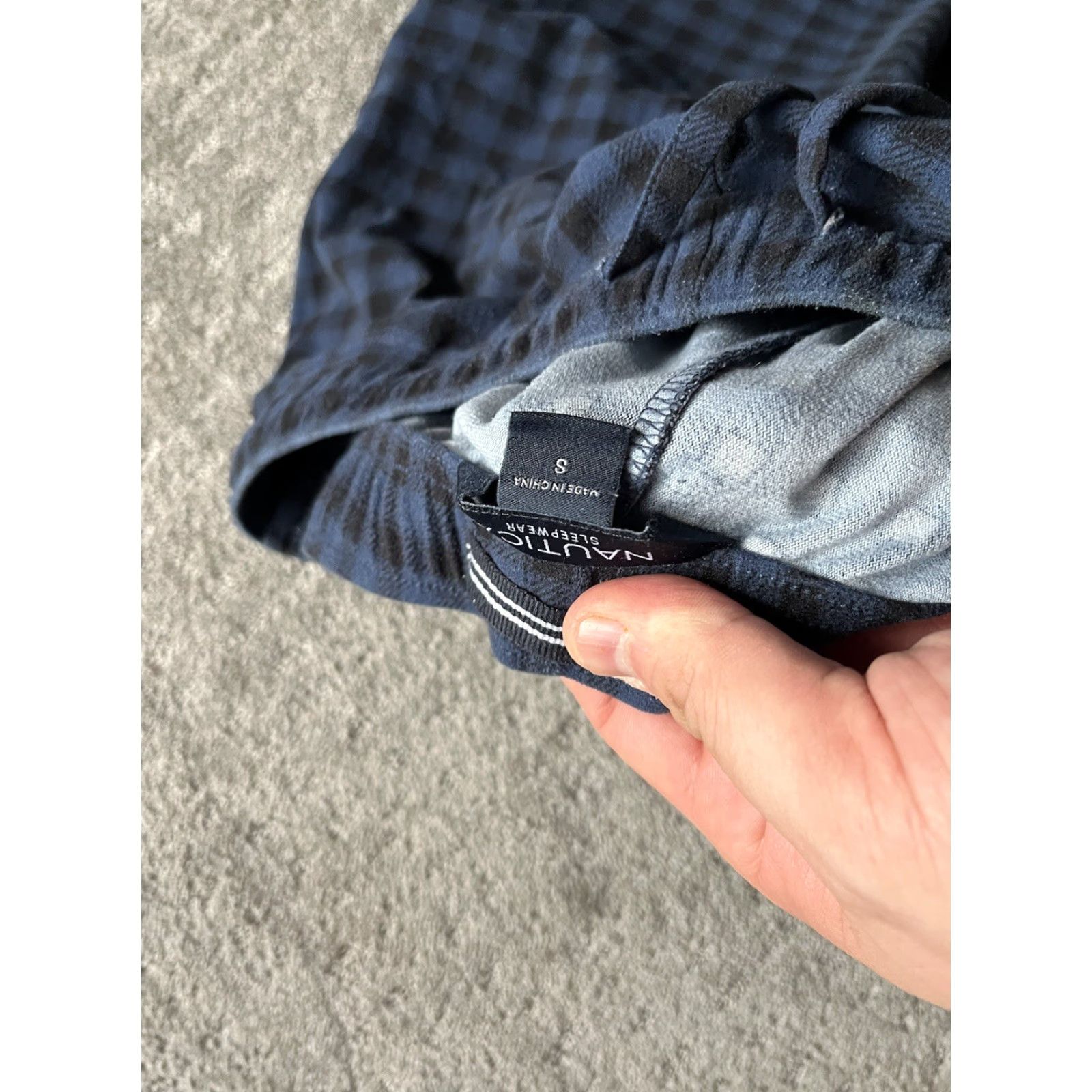 Nautica NAUTICA Men's Super Soft Sweatpants Size Small Blue Plaid Activewear Size US 29 - 5 Thumbnail