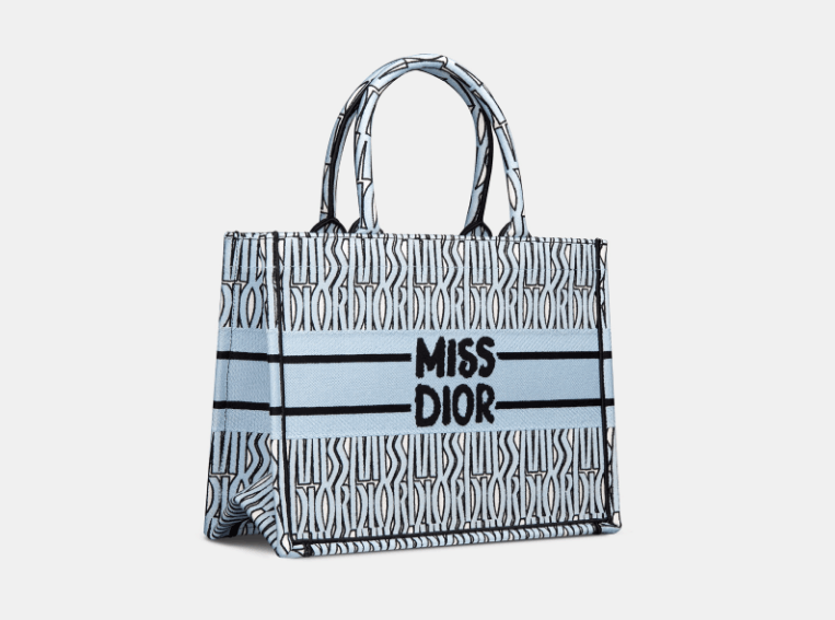 Dior o1w1db10526 M1296Z Size : OS / Tote Bag in Pale Blue/Black Size ONE SIZE - 2 Thumbnail