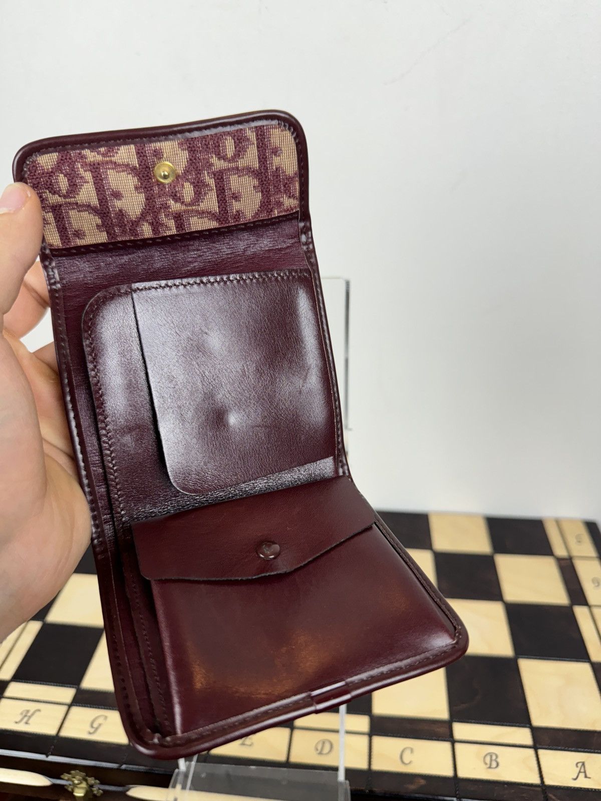Dior Vintage rare leather wallet Christian Dior original luxury Size ONE SIZE - 4 Thumbnail
