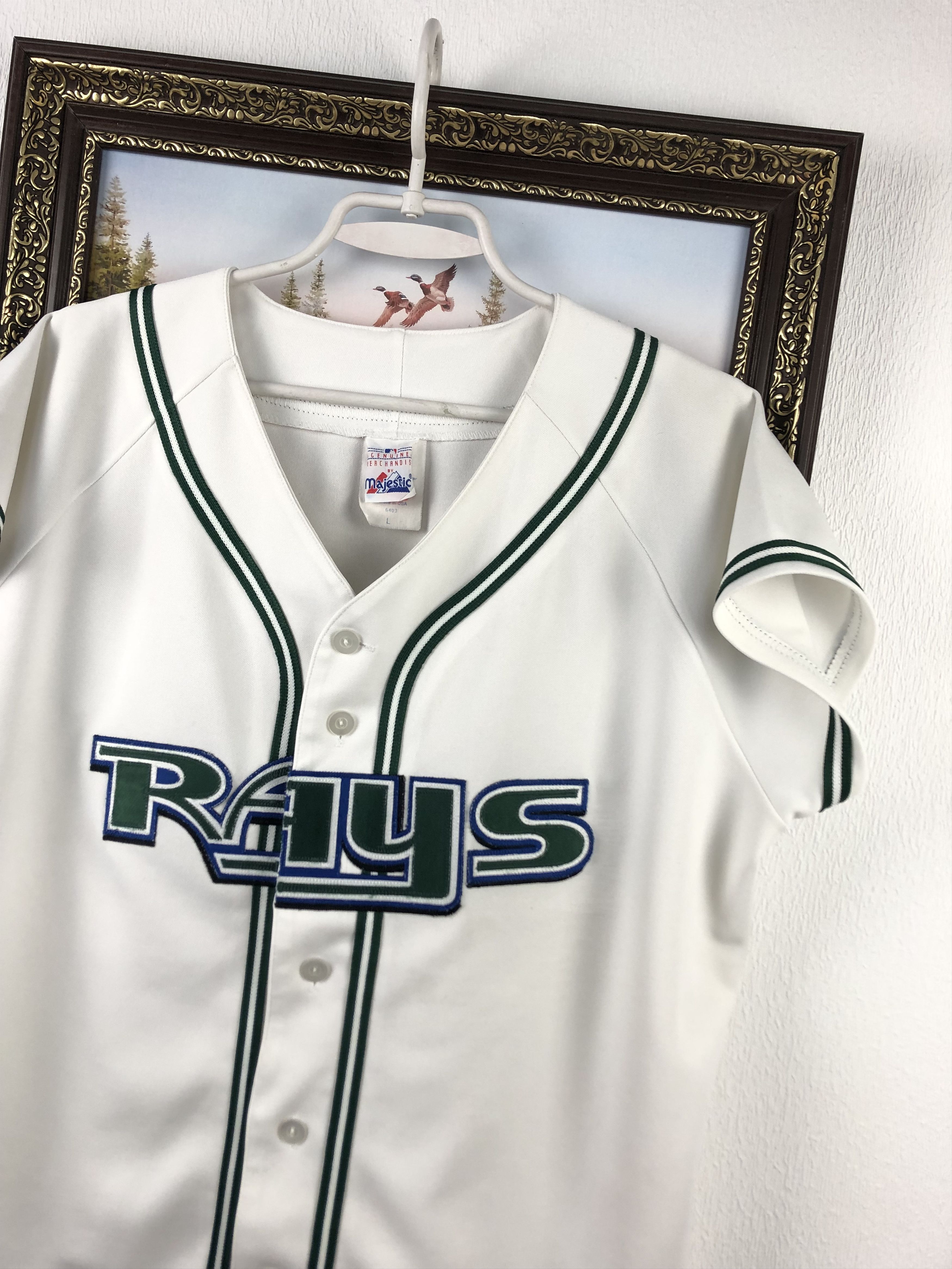 MLB Vintage 90' Tampa Bay Rays Majestic Jersey Baseball MLB Size US S / EU 44-46 / 1 - 3 Thumbnail