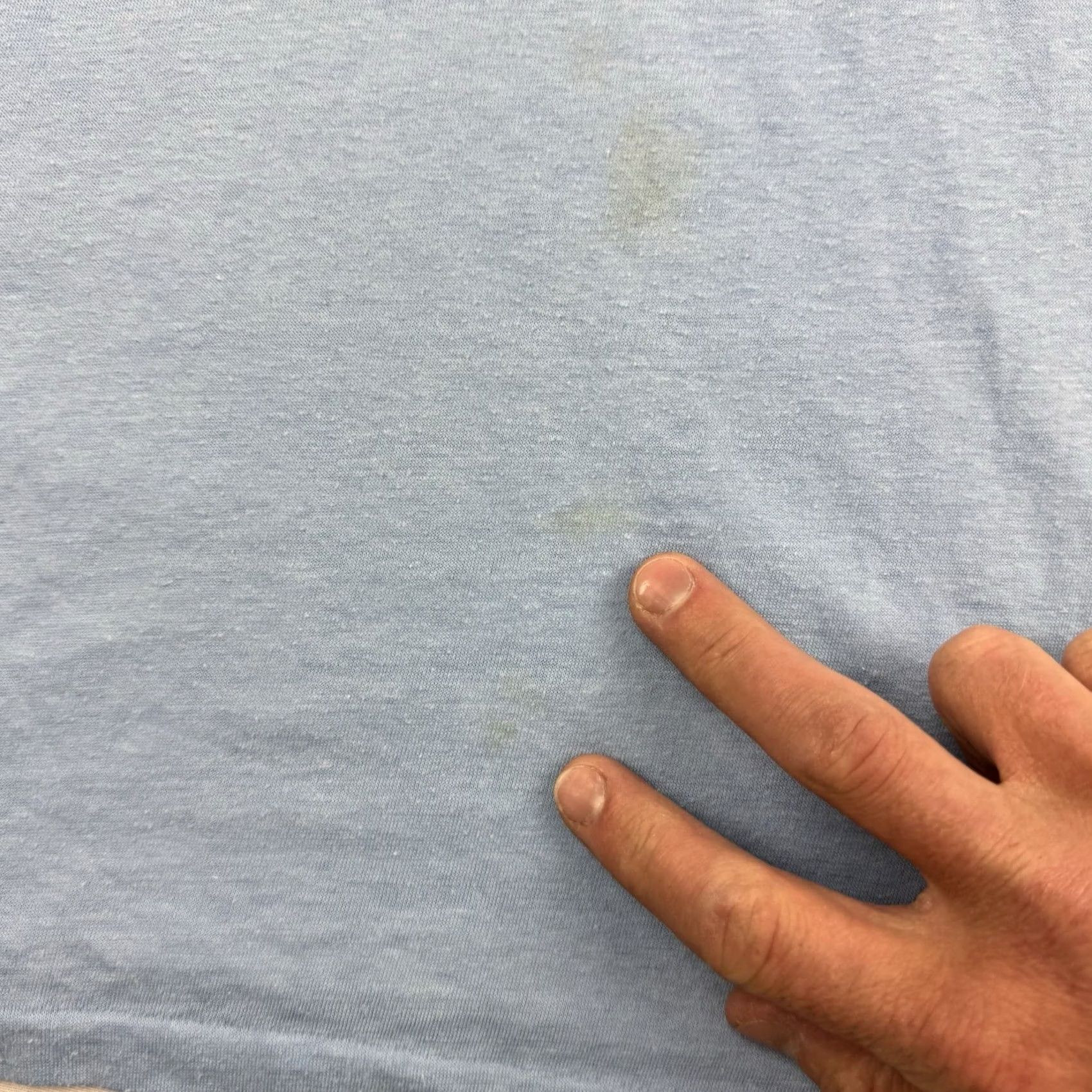Vintage Vintage Raglan T Shirt Adult M Blue Cotton Polyester Short Sleeve Crew Neck Hippie Hipster 80s 70s USA Mens Size US M / EU 48-50 / 2 - 2 Thumbnail