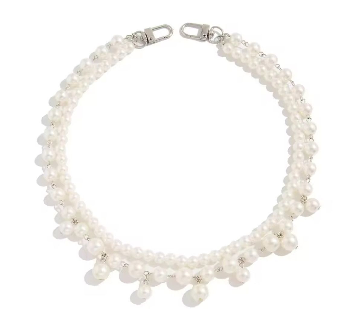 Other Hip Hop Multilayer Imitation Pearl Pants Chain Wallet Belt Size ONE SIZE - 5 Thumbnail