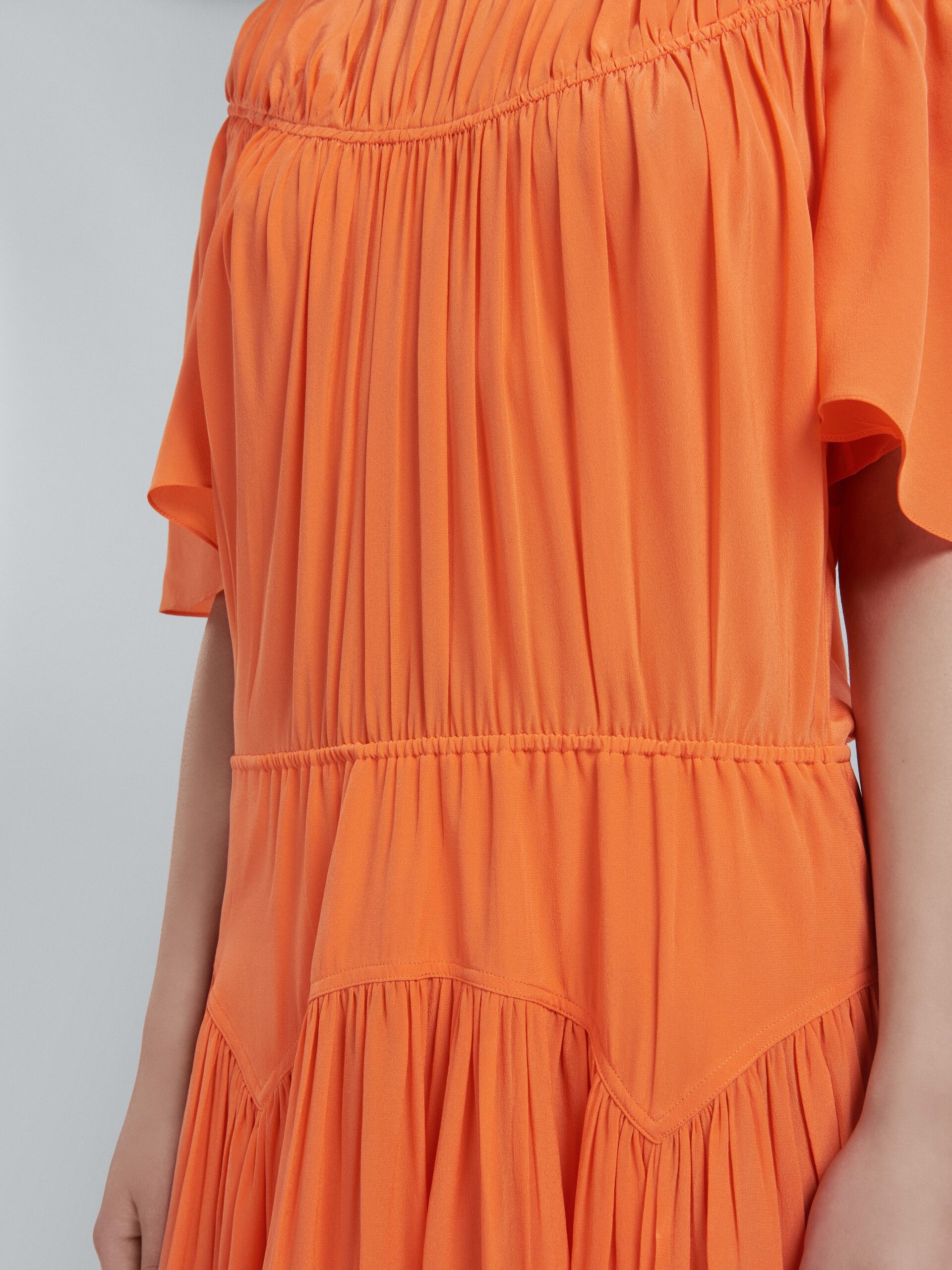 Marni o1y1025 Maxi Dress in Orange Size XS / US 0-2 / IT 36-38 - 3 Thumbnail