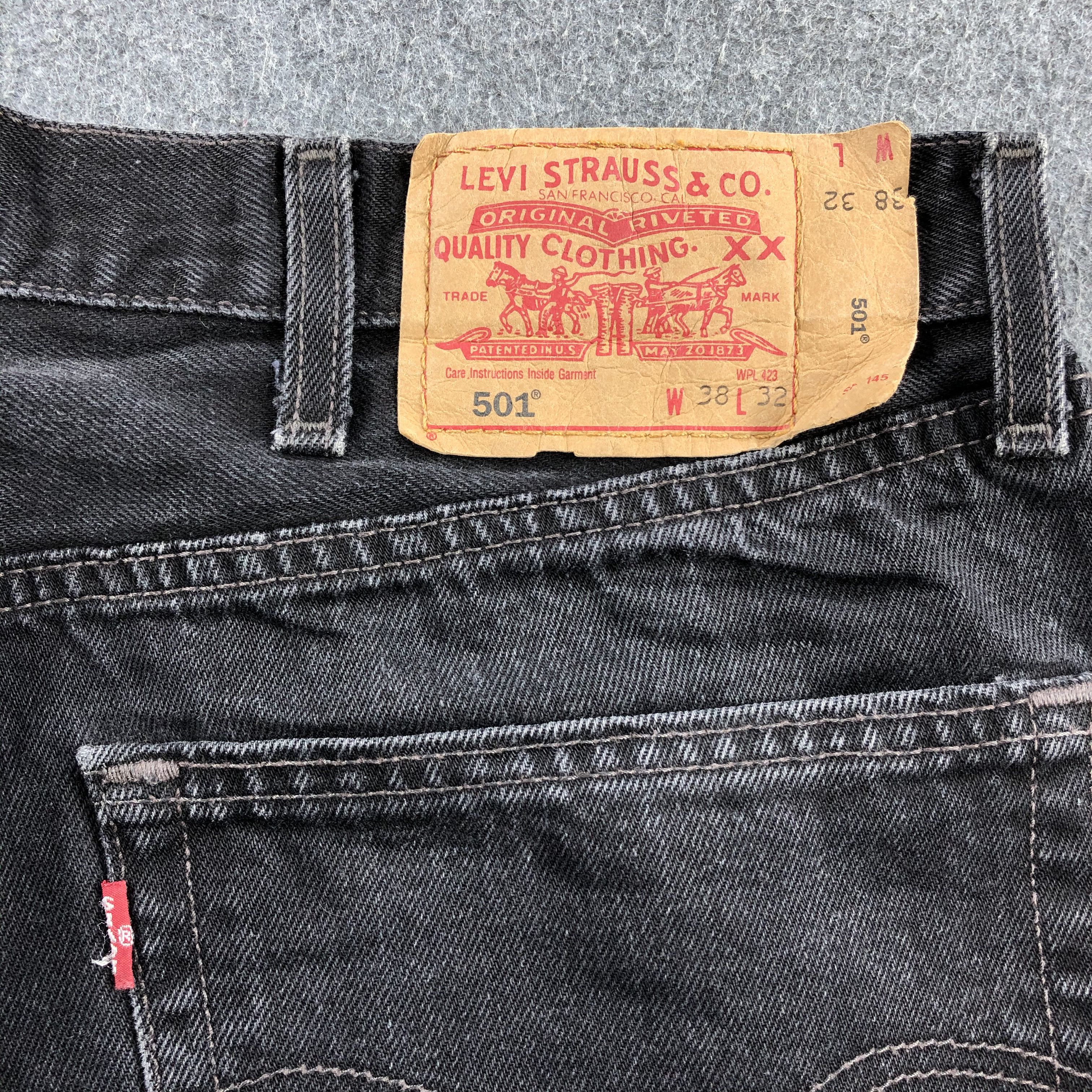 Levi's Vintage 90s Dark Wash Levis 501 Jeans-JM977 Size US 37 - 5 Thumbnail