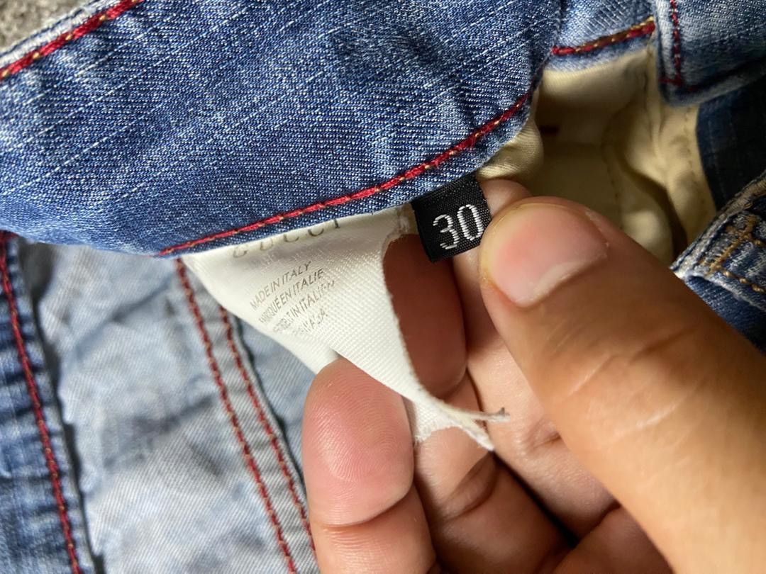 Gucci × New York Yankees New York Yankees + Gucci Straight Fit Jeans (175) Size US 30 / EU 46 - 6 Thumbnail
