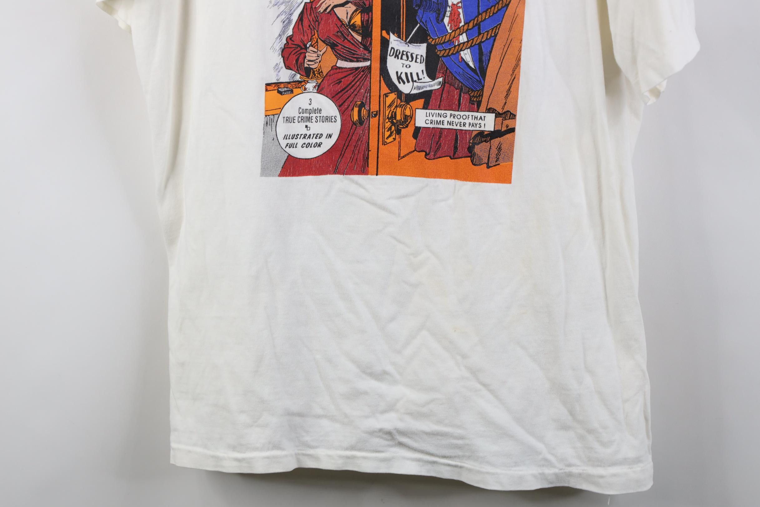 Vintage Vintage 90s Murder Incorporated Comic 1948 T-Shirt White USA Size US XL / EU 56 / 4 - 3 Thumbnail