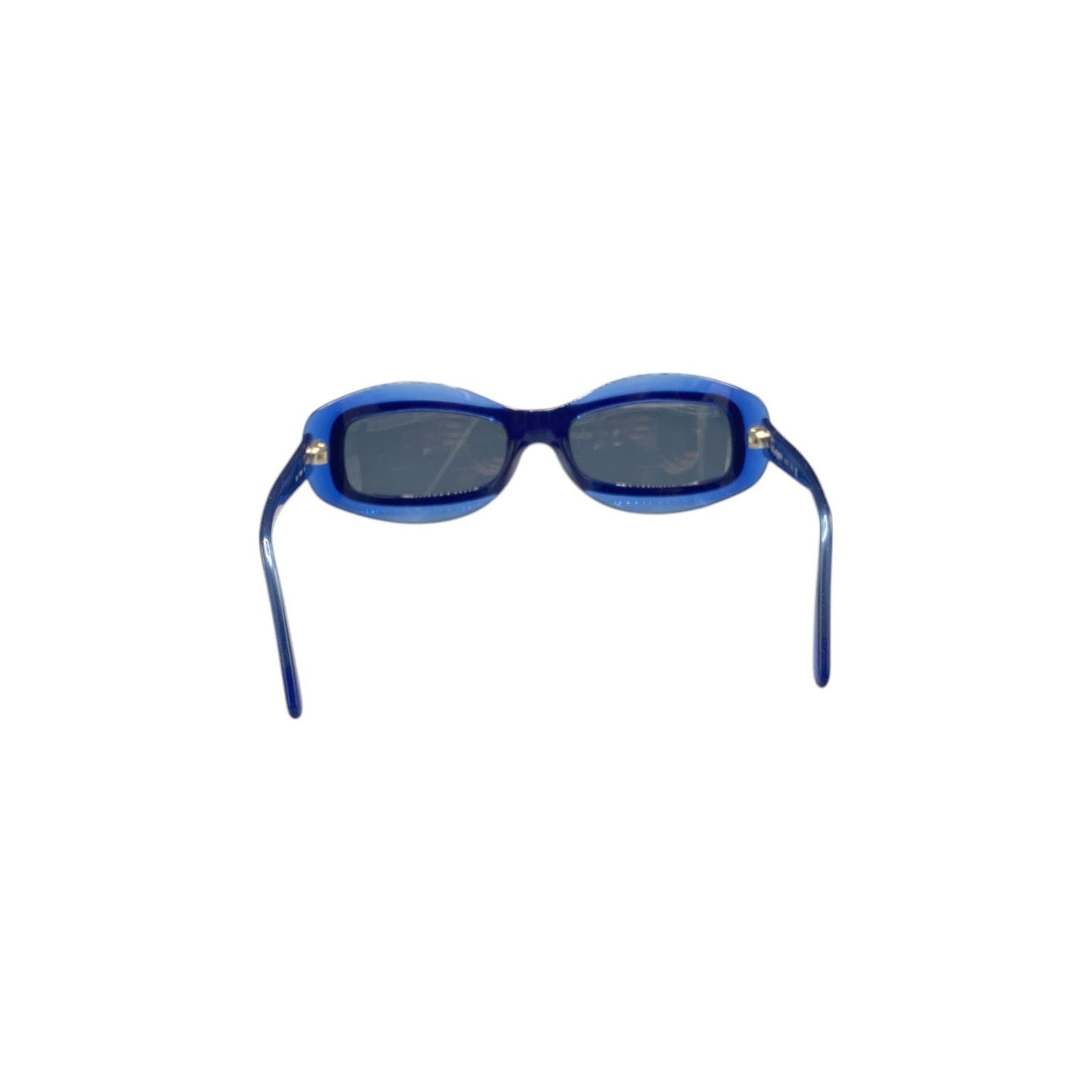 Yves Saint Laurent Blue Round Sunglasses Size ONE SIZE - 5 Thumbnail