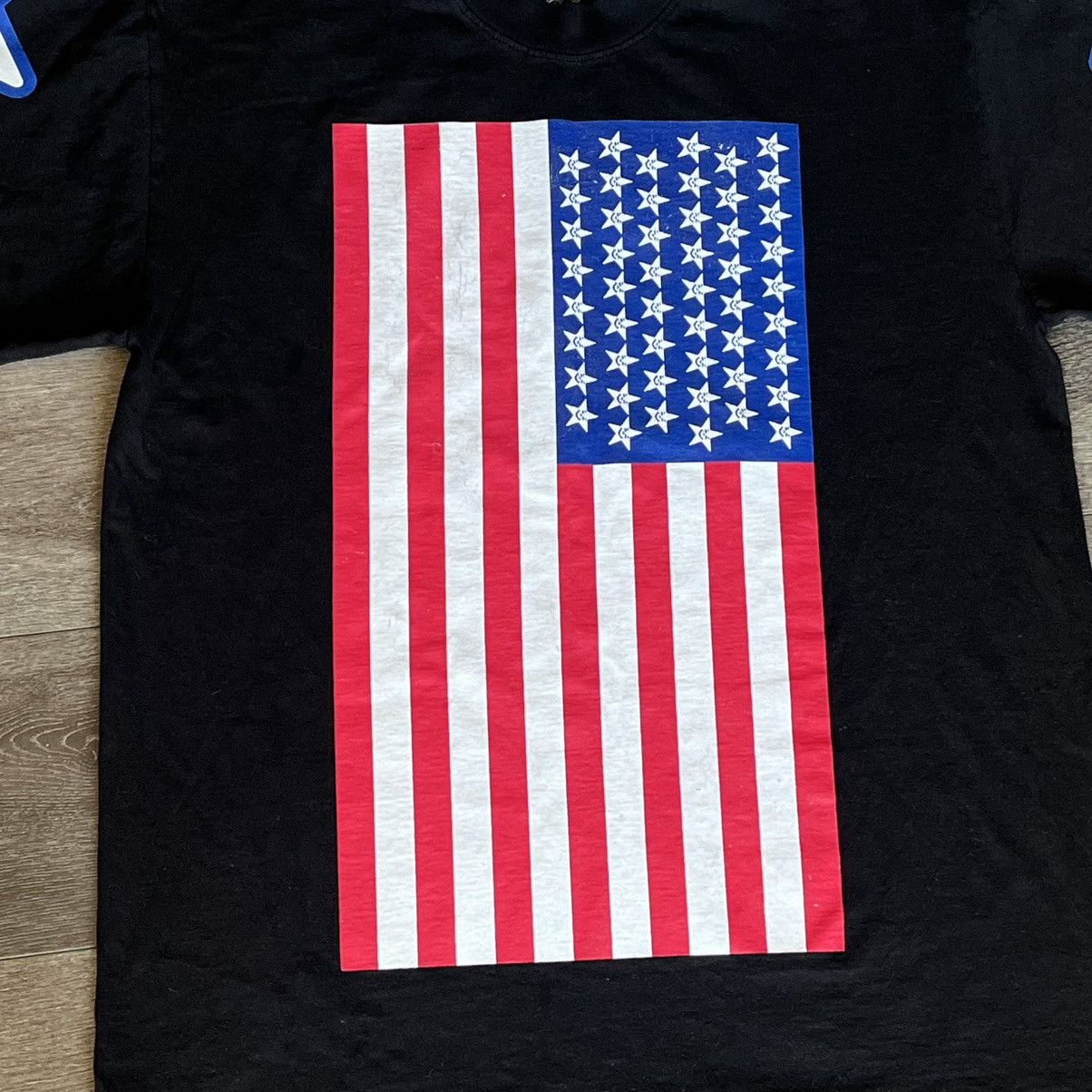 Asspizza Asspizza 50 States Tour American Flag Graphic T Shirt Black Size US M / EU 48-50 / 2 - 3 Thumbnail