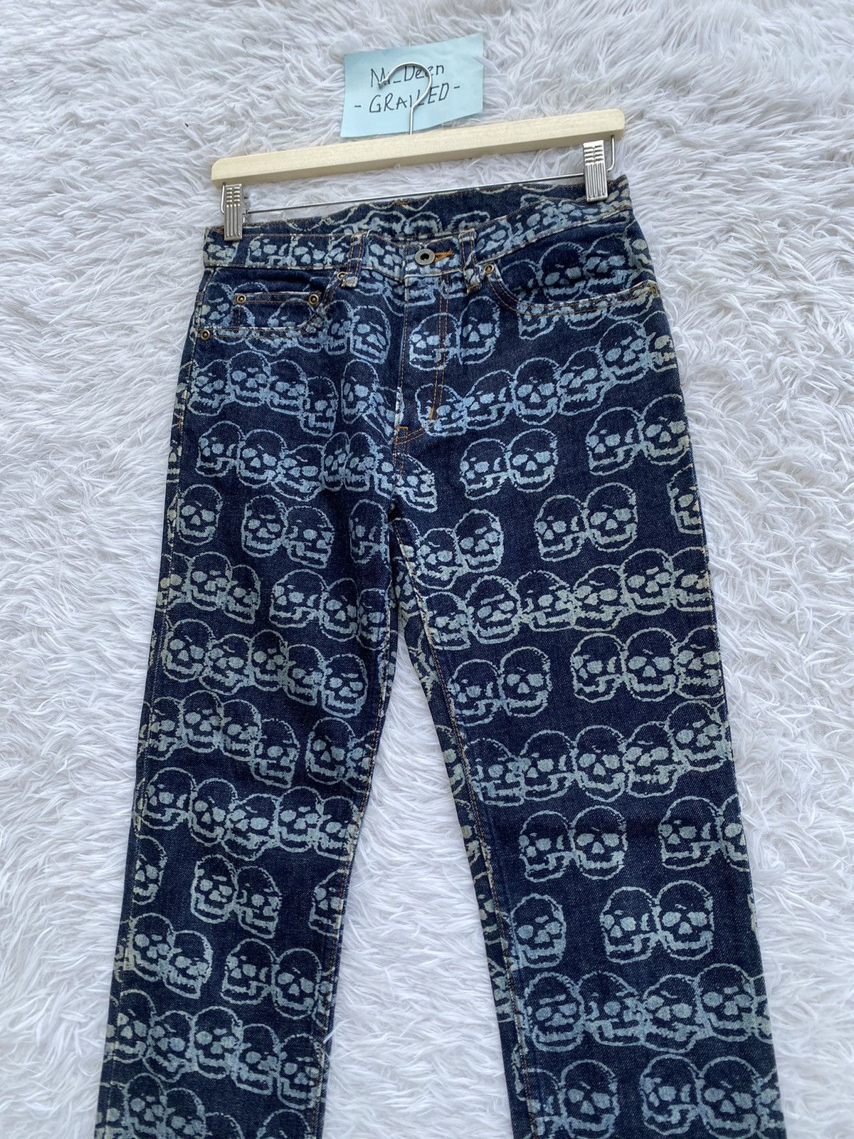 Hysteric Glamour Rare Vintage Hysteric Glamour Skulls All Over Jean/ Denim Size US 29 - 6 Thumbnail