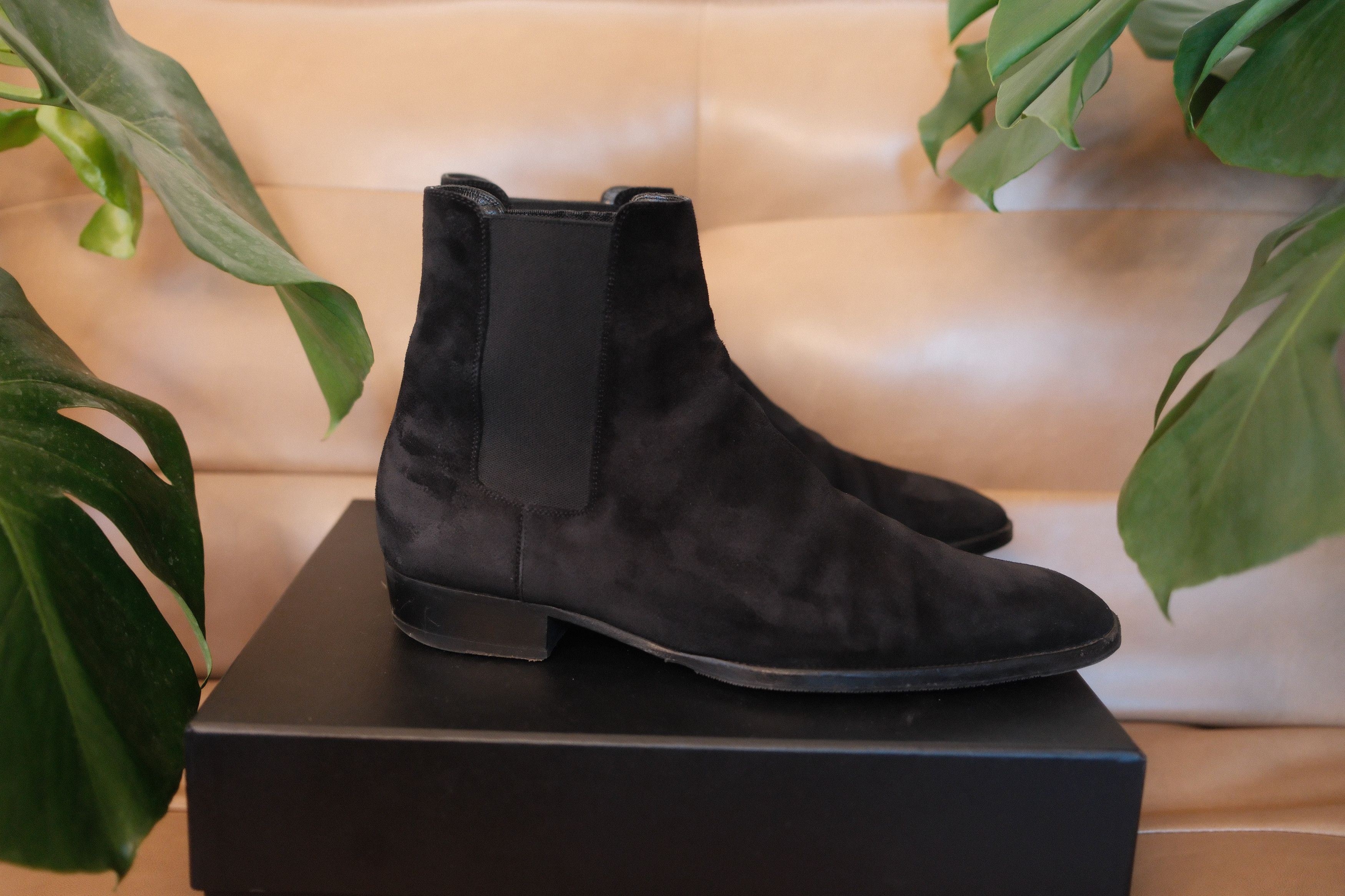 Saint Laurent Paris Wyatt Suede Chelsea Boots Size US 13 / EU 46 - 3 Thumbnail