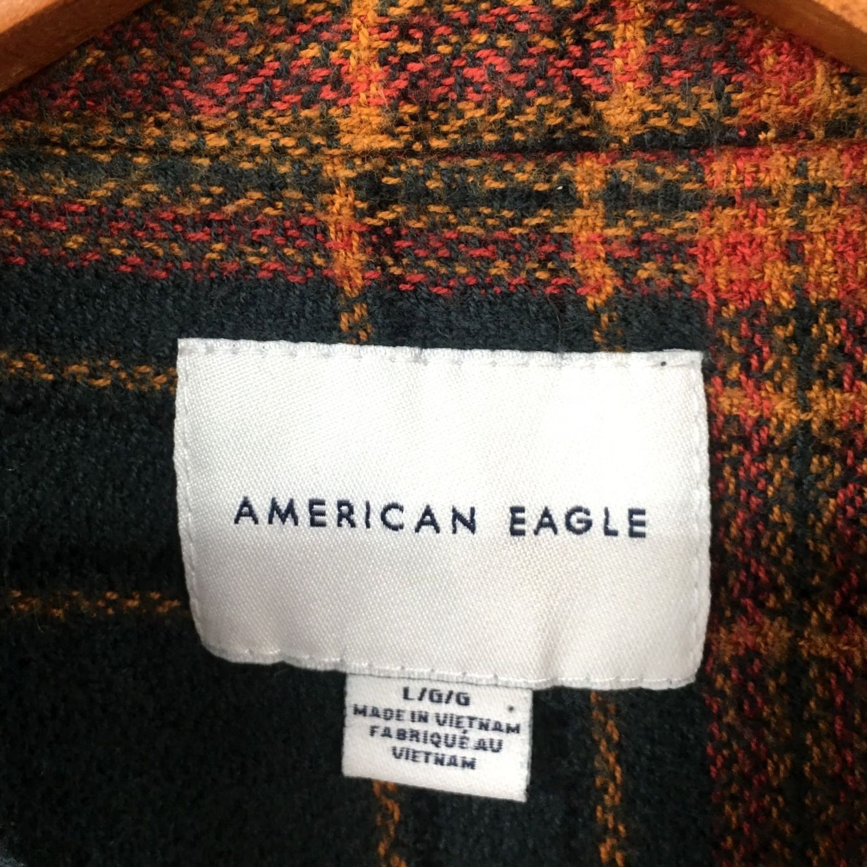American Eagle Outfitters American Eagle Outfitters Button Up Shirt Womens L Multicolor Plaid Cotton Blend Size L / US 10 / IT 46 - 6 Thumbnail