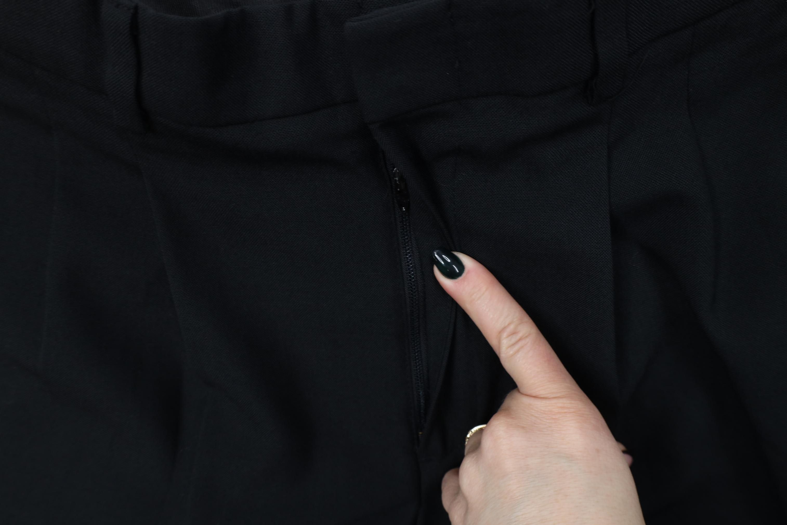 Vintage Vintage 90s Streetwear Blend Knit Wide Leg Chino Pants Black Size US 32 / EU 48 - 5 Thumbnail