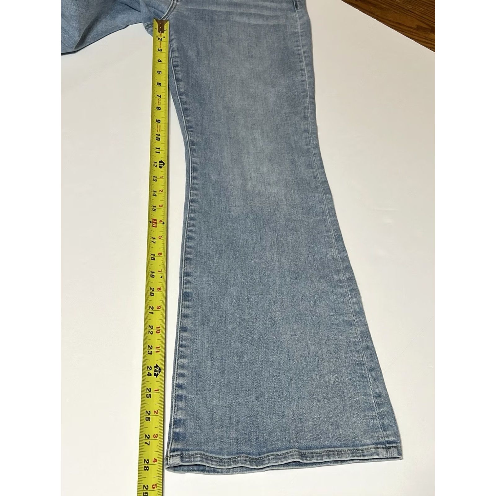 American Eagle Outfitters VINTAGE American Eagle Kick Boot Super Stretch Jeans Women’s 10 Short (31x28) Blue Size 32" / US 10 / IT 46 - 5 Thumbnail