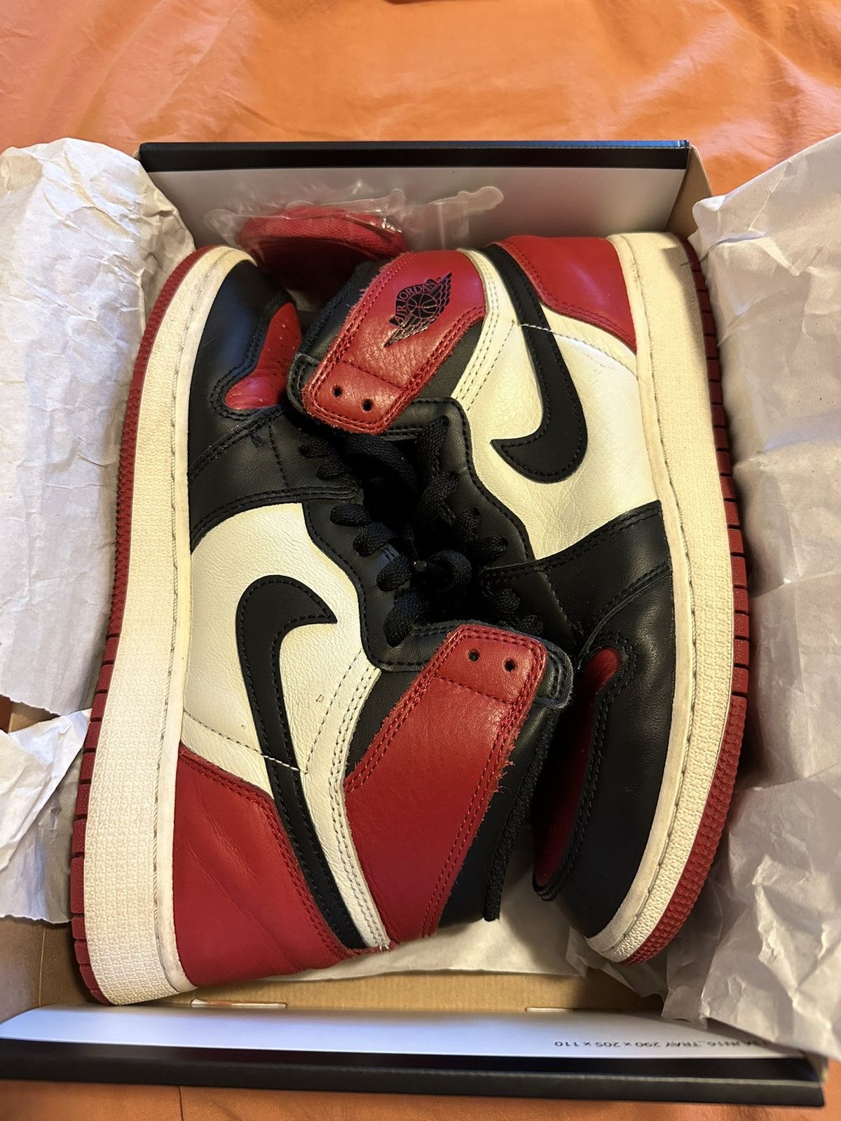 Nike × Vintage Air Jordan 1 Bred Toe Size US 7 / EU 40 - 1 Thumbnail