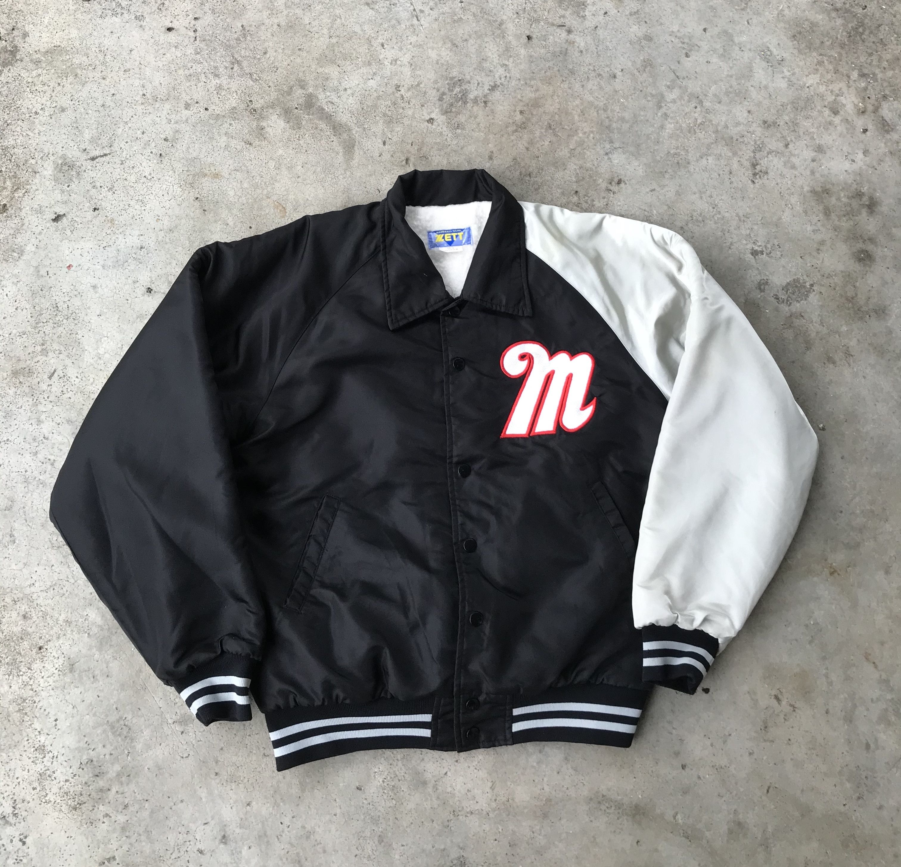 Vintage Zett baseball jacket Size US L / EU 52-54 / 3 - 1 Thumbnail