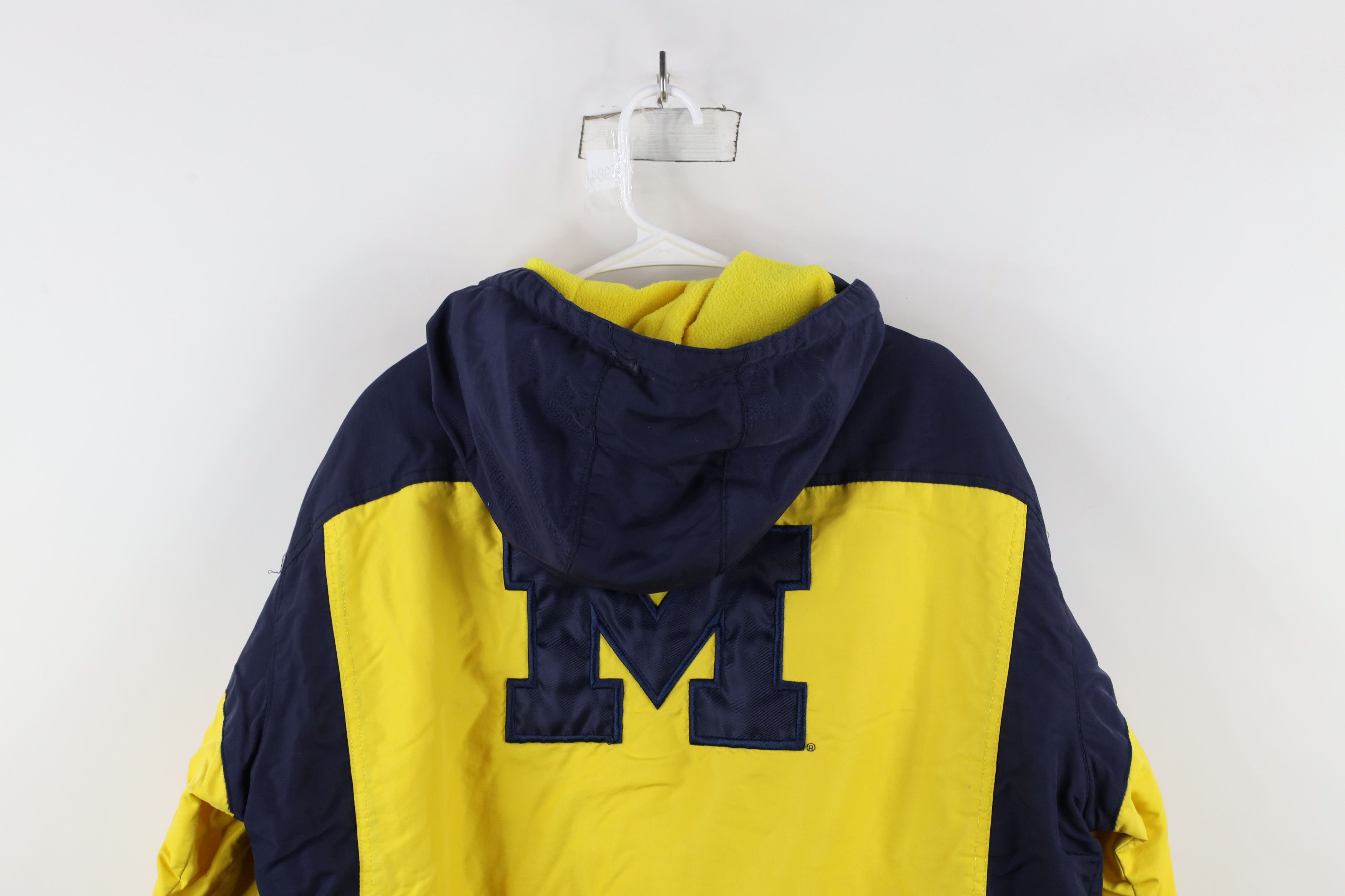 Vintage Vintage University of Michigan Fleece Lined Hooded Jacket Size US L / EU 52-54 / 3 - 13 Thumbnail