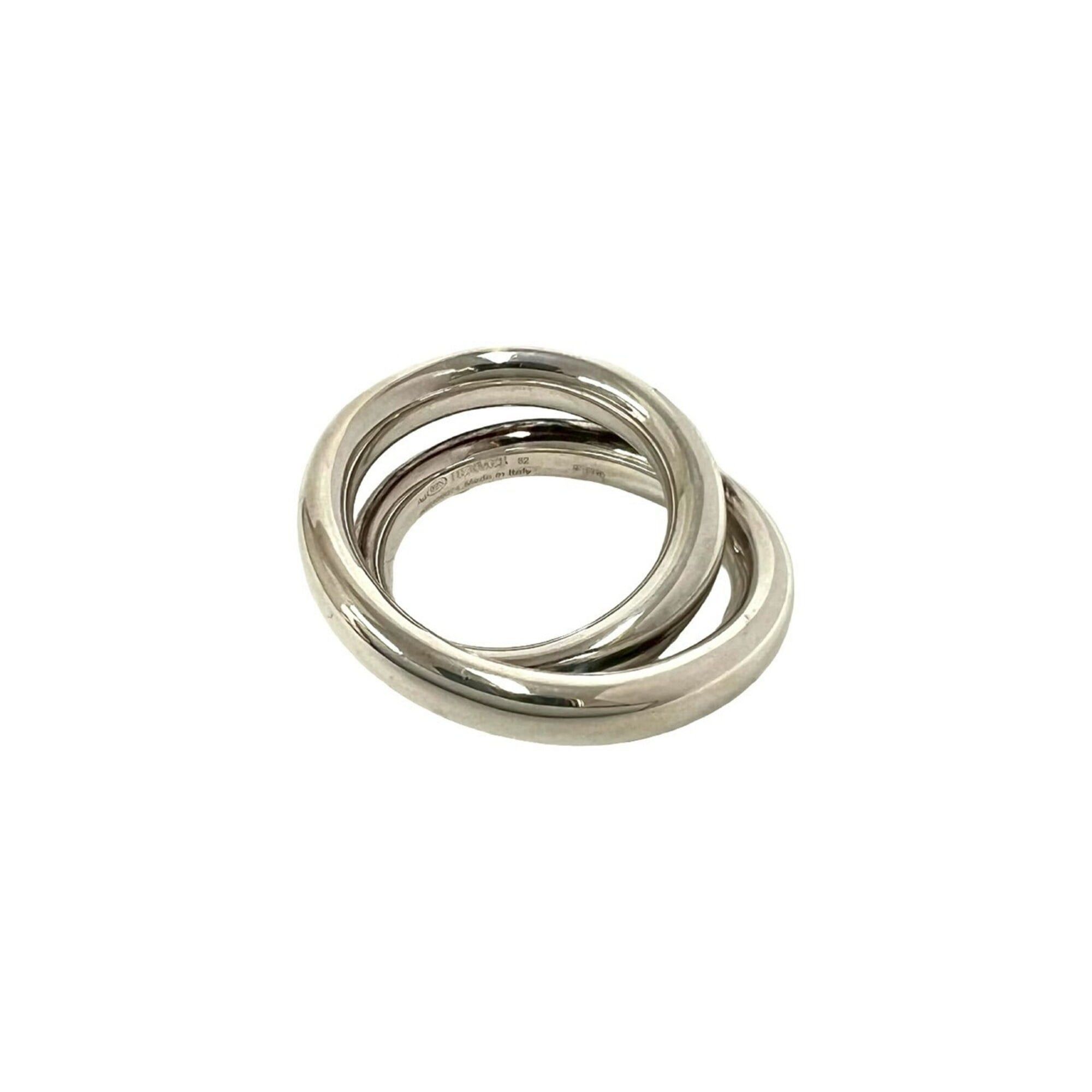 Hermes HERMES Vertige Ring, Sterling Silver 925, Women's/Men's Accessory, 416-3 Size ONE SIZE - 1 Thumbnail