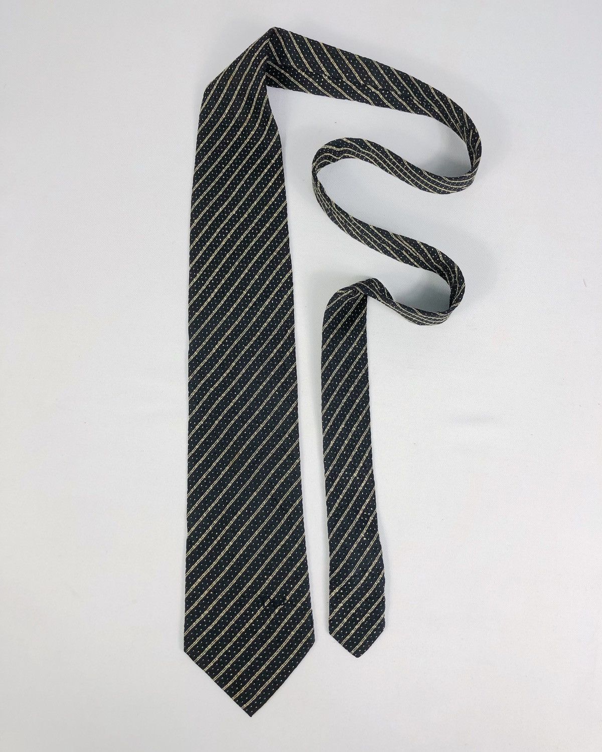 Christian Dior Monsieur Rare Vintage Christian Dior Monsieur Stripes Silk Tie Size ONE SIZE - 2 Thumbnail