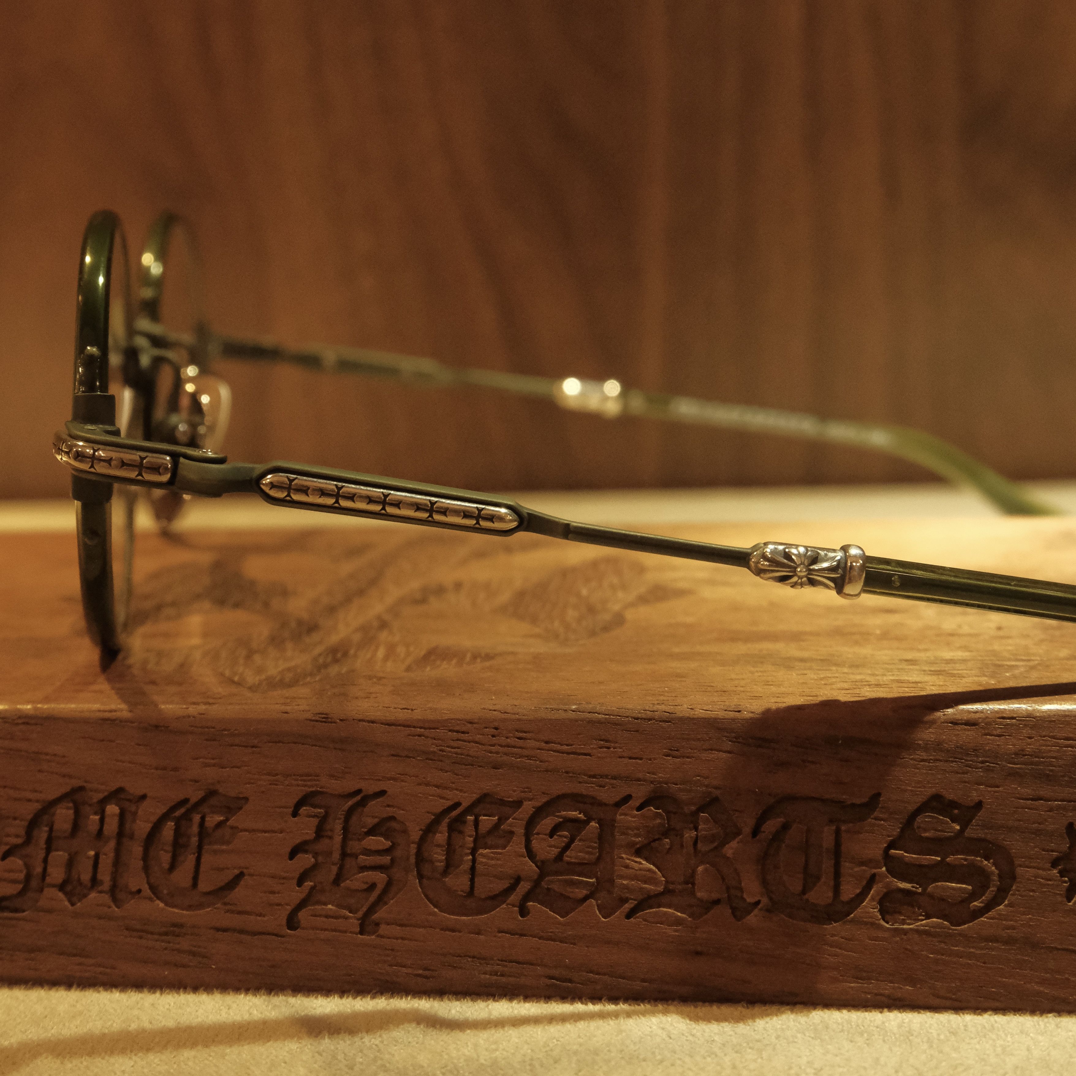 Chrome Hearts CHROME HEARTS EDITH F DARK OLIVE GLASSES Size ONE SIZE - 6 Thumbnail