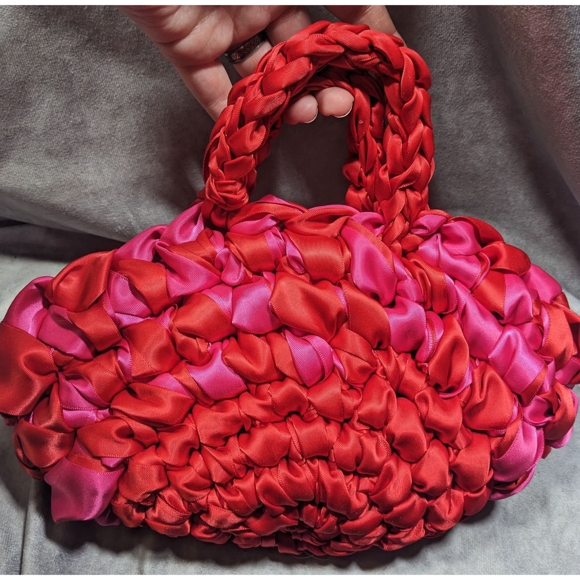 Other Isla Risa Nest Lipstick Red And Hot Pink Handbag Size ONE SIZE - 6 Thumbnail