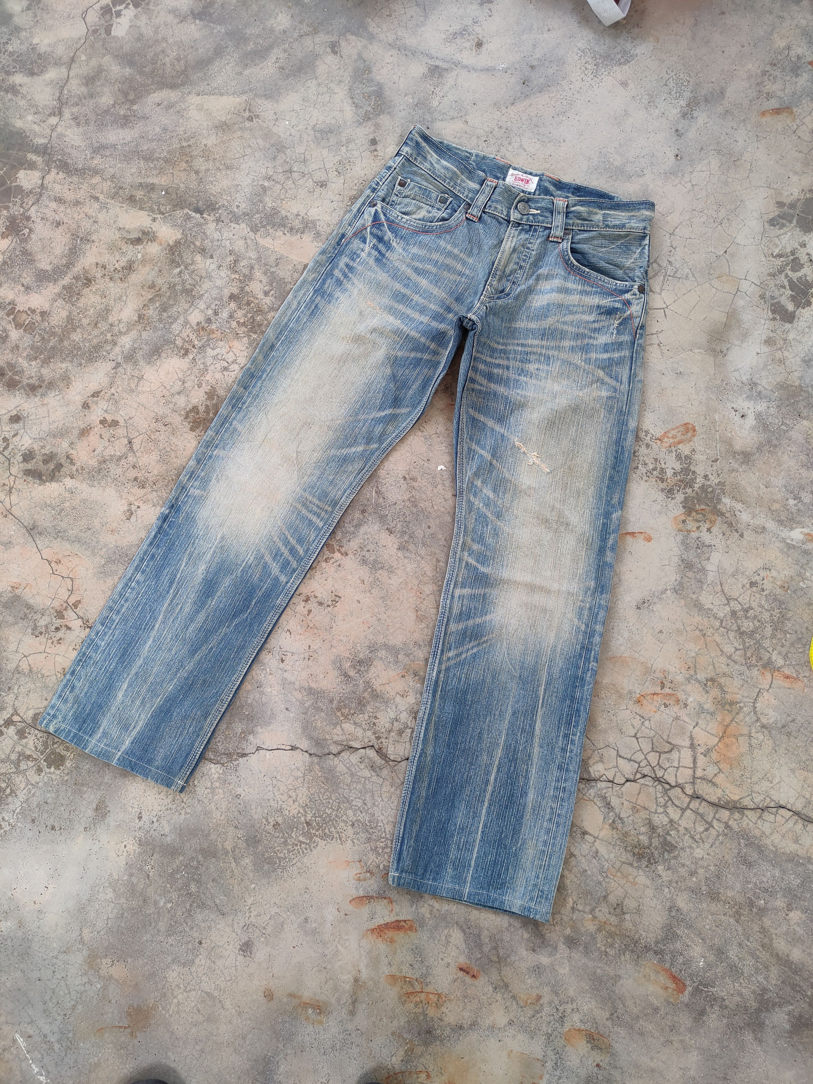 Edition Japan EDWIN XV VINTAGE FADED STORM JEANS PANTS Size US 32 / EU 48 - 2 Thumbnail
