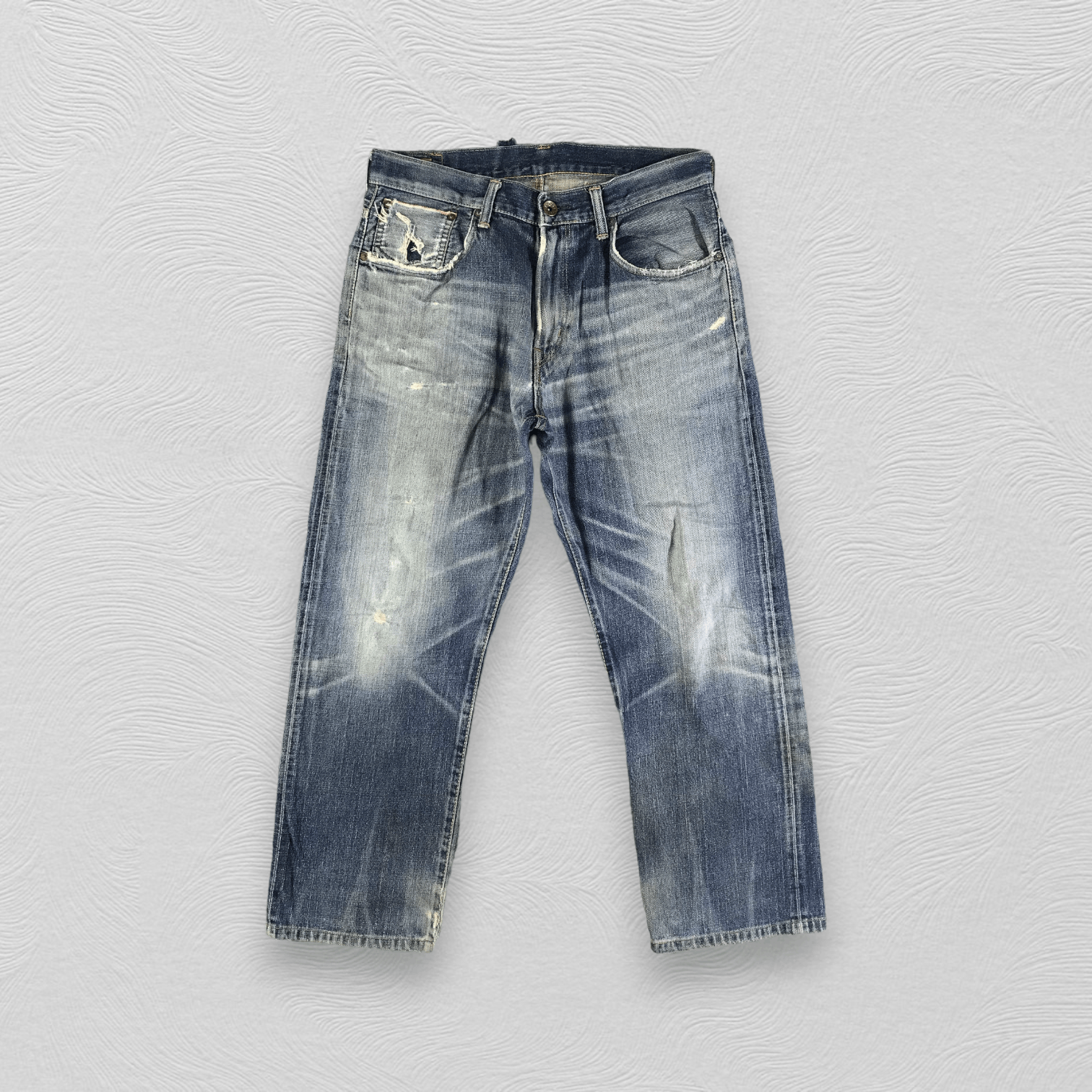 Edwin Vintage Edwin Selvedge Jeans Faded Blue Denim KJ2276 Size US 32 / EU 48 - 2 Thumbnail