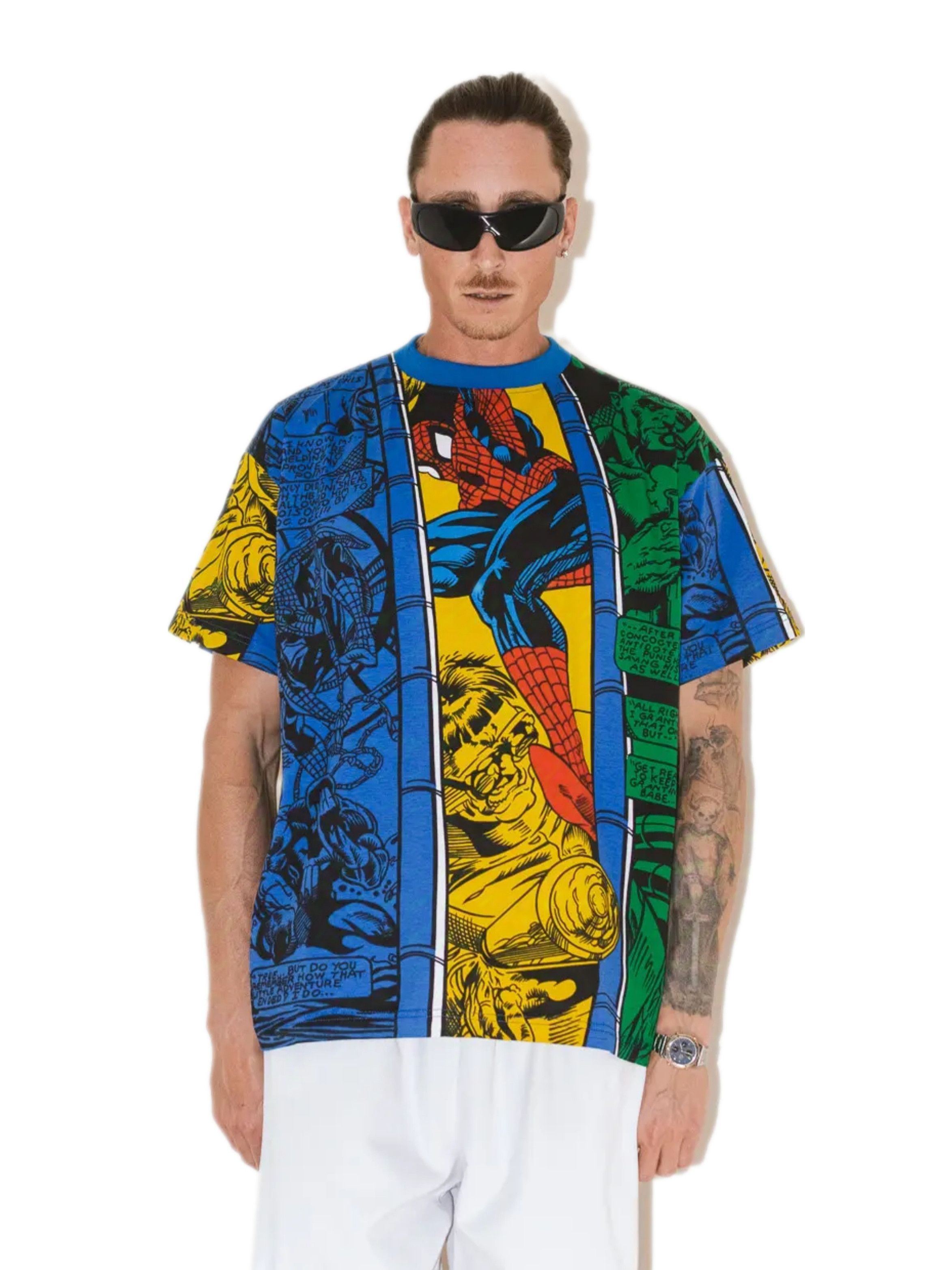 Rap Tees × Vintage 90s collectible Marvel Comics Spiderman all-over Print Tee Size US XL / EU 56 / 4 - 1 Thumbnail