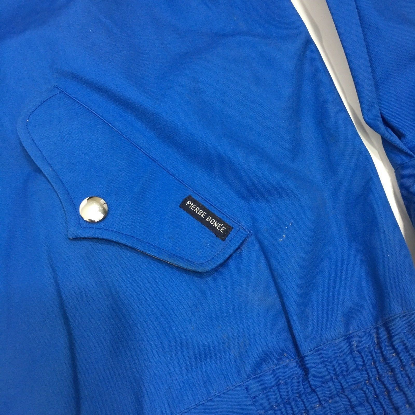 Other 2 pc Vtg Pierre Bonee Blue Gabardine Yellow Track Suit Size US M / EU 48-50 / 2 - 4 Thumbnail