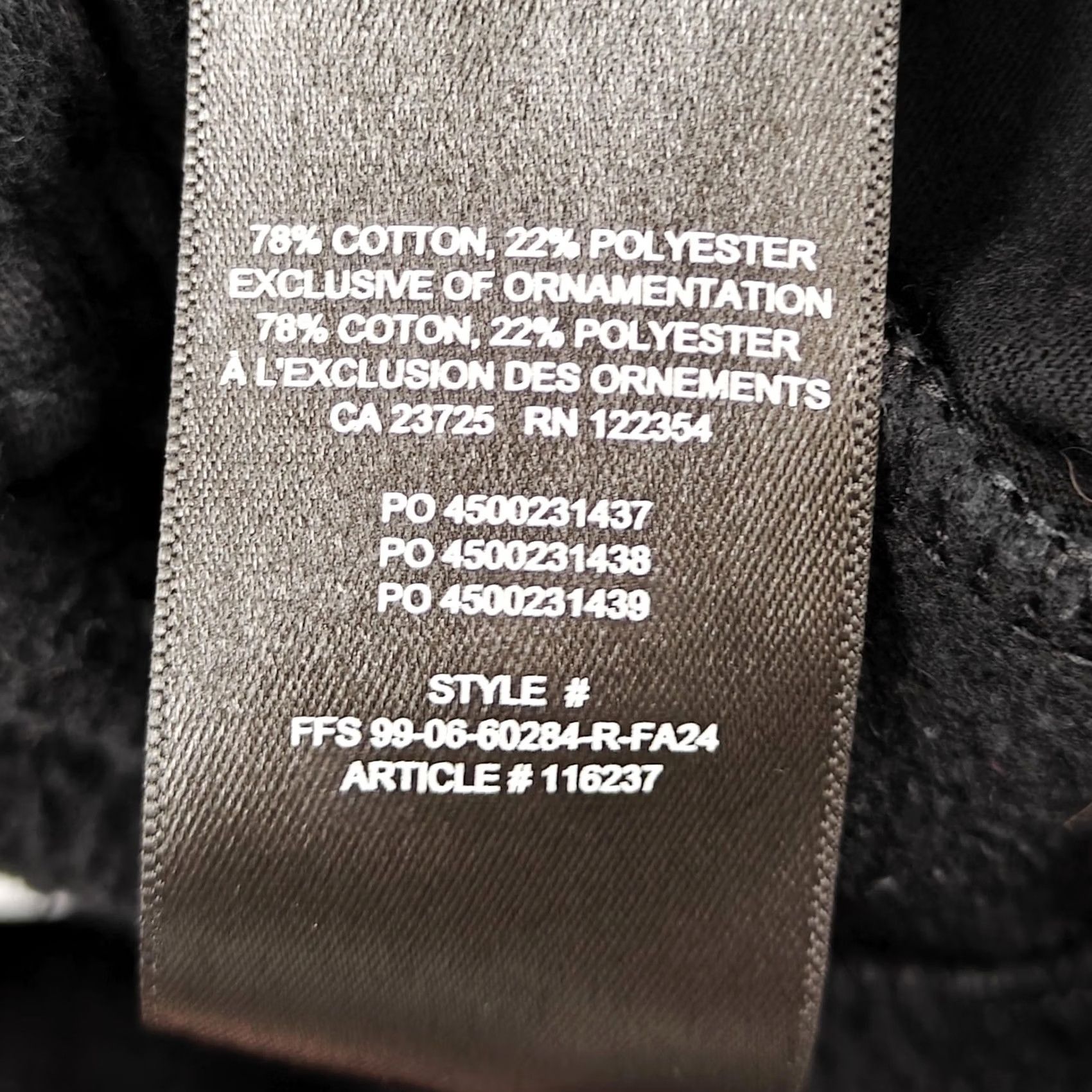 Aritzia Aritzia Sweatpants Womens 2XS Black Sweatfleece Mega Fit Cozy Fleece Joggers Size 24" / US 00 / IT 34 - 5 Thumbnail