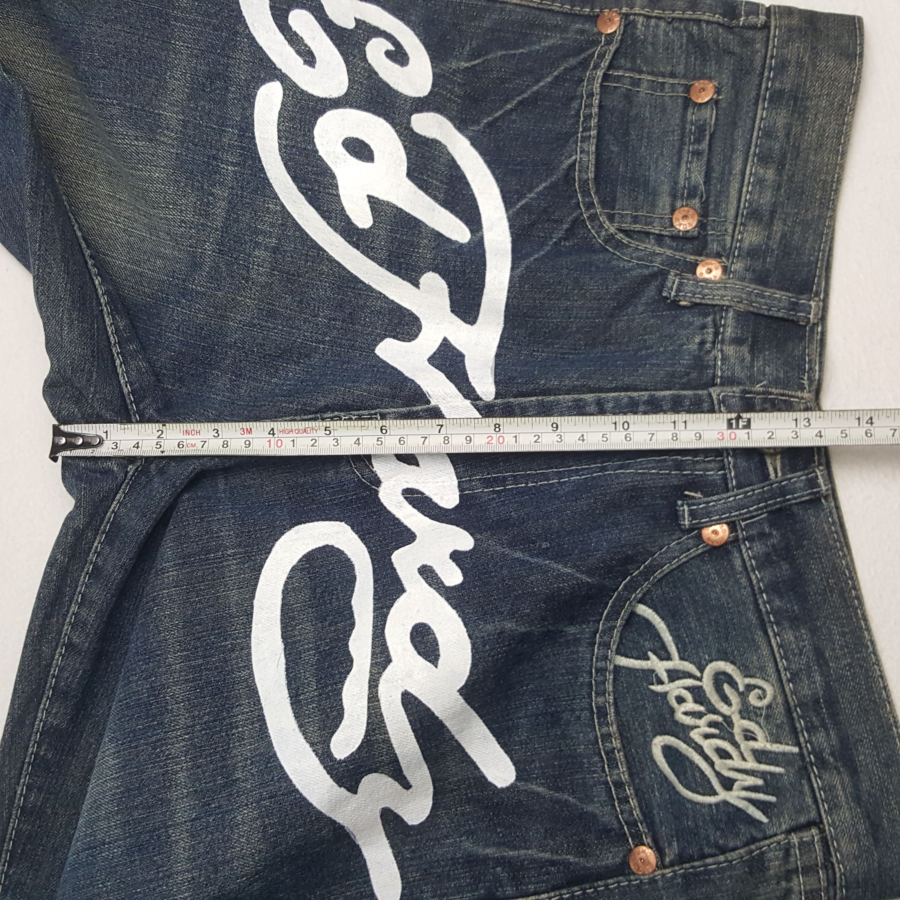 Christian Audigier × Ed Hardy × Vintage Vintage Ed Hardy By Christian Audiger American Denim Jeans Size US 30 / EU 46 - 10 Thumbnail