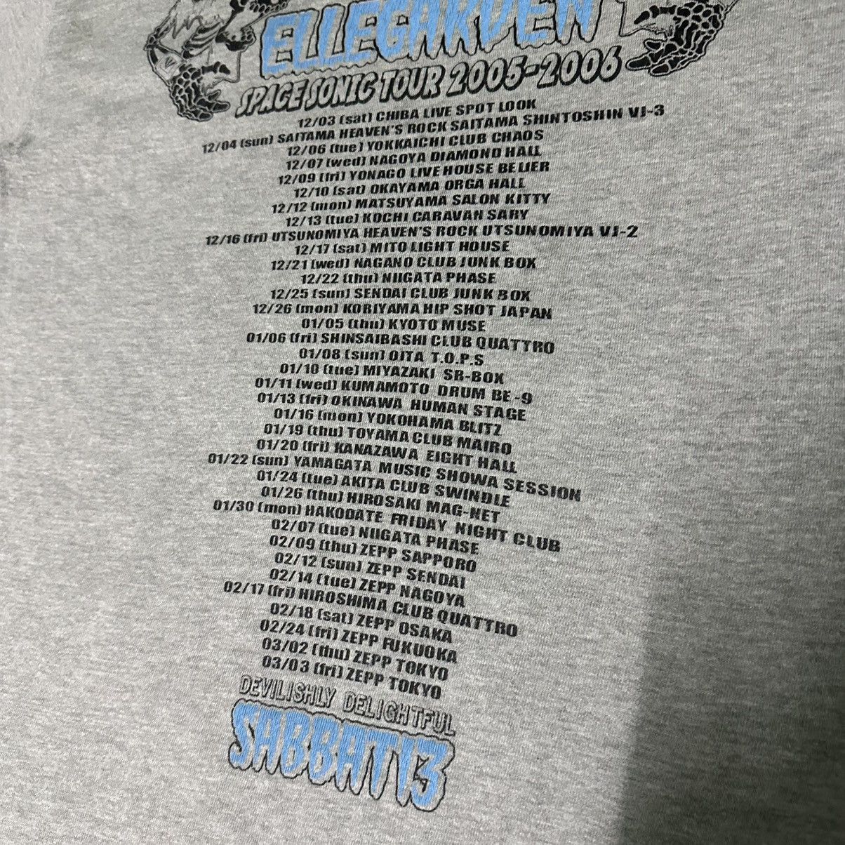 Band Tees × Japanese Brand × Vintage Ellegarden Sabbath 13 Space Sonic Tour 2005-2006 Size US L / EU 52-54 / 3 - 13 Thumbnail