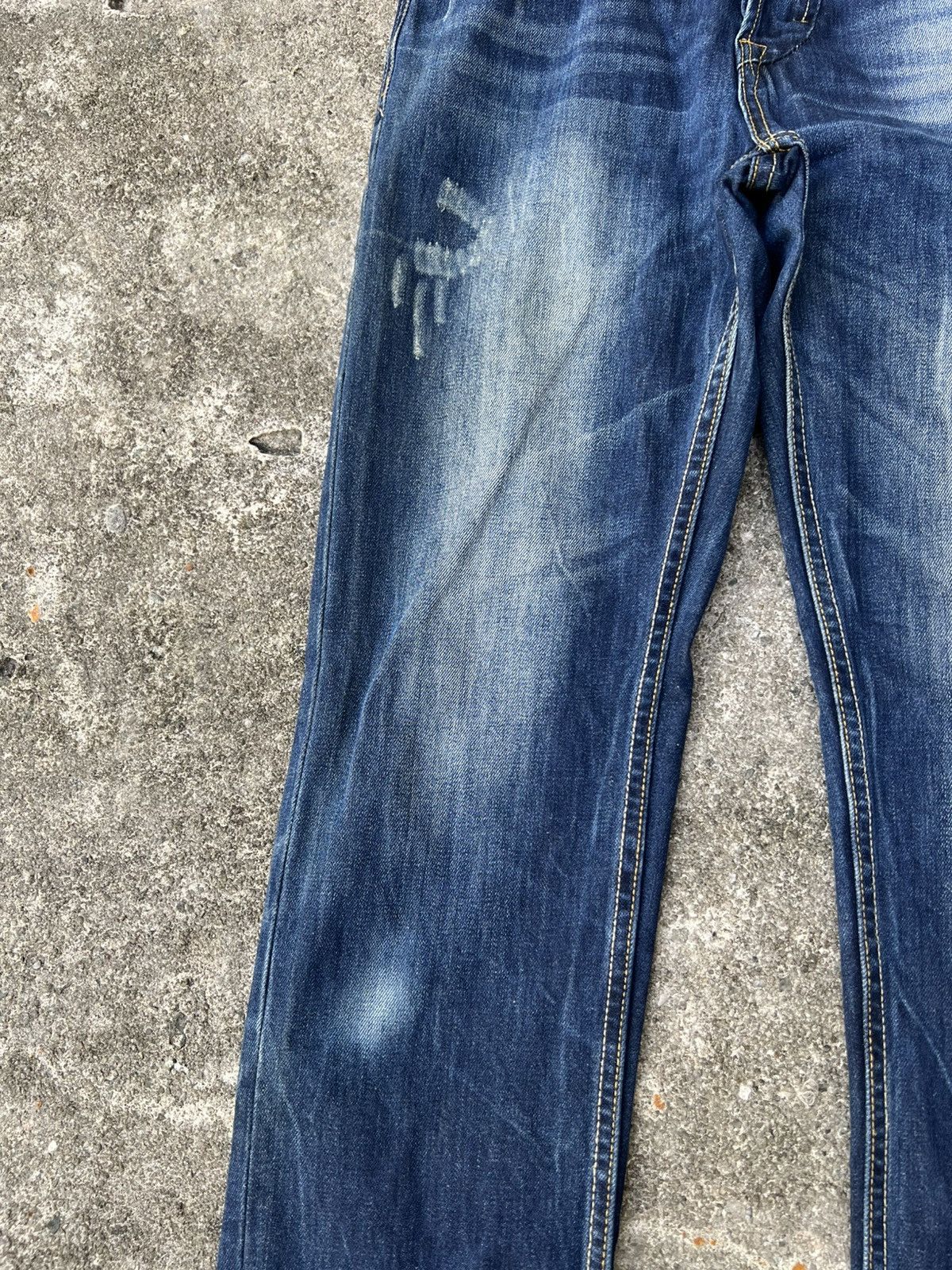 Adidas × Diesel 💥Vintage Diesel Industry x Adidas Distress Jean Size US 29 - 8 Thumbnail