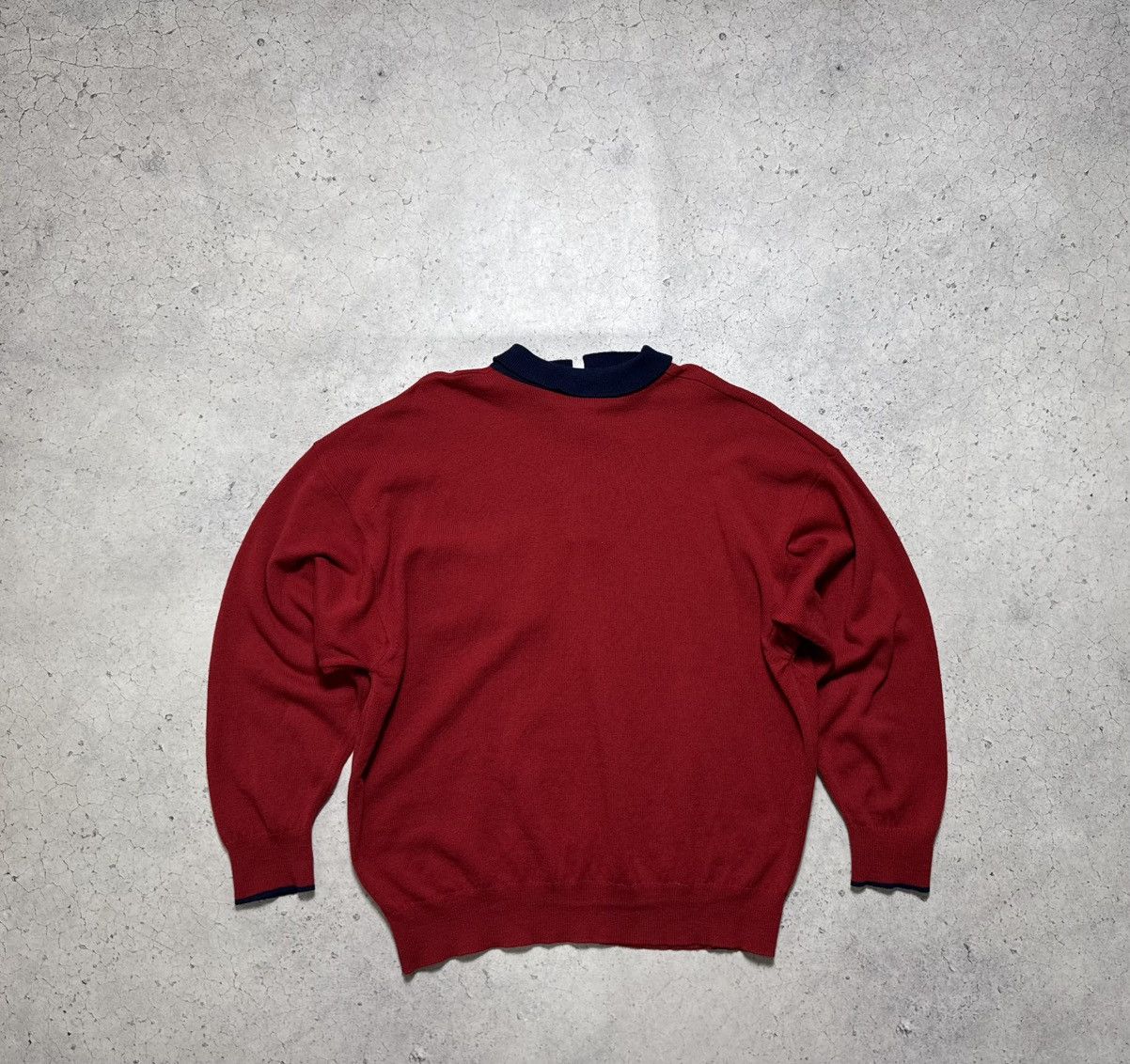 Burberry Burberrys Golf Vintage 90’s Polo Long Sleeve Sweater Wool Size US L / EU 52-54 / 3 - 10 Thumbnail