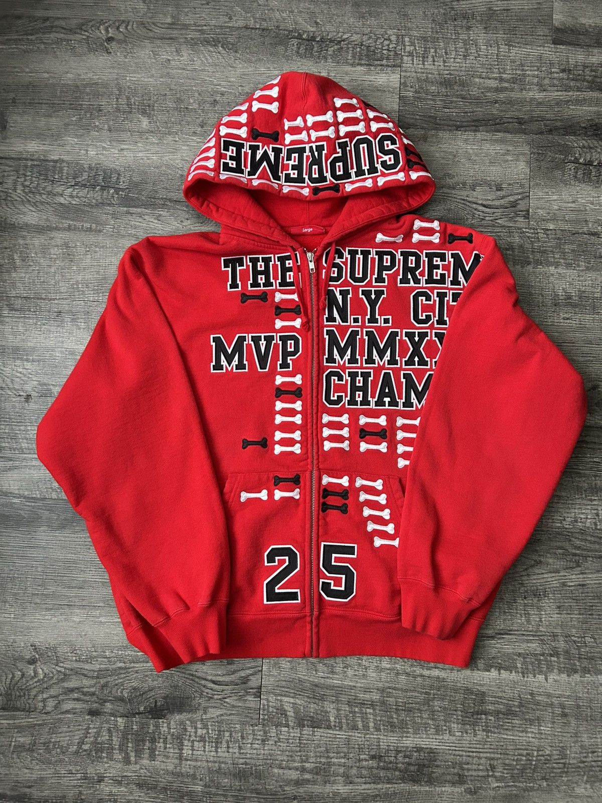 Supreme Supreme Y's Yohji Yamamoto Zip Up Hooded Sweatshirt Red