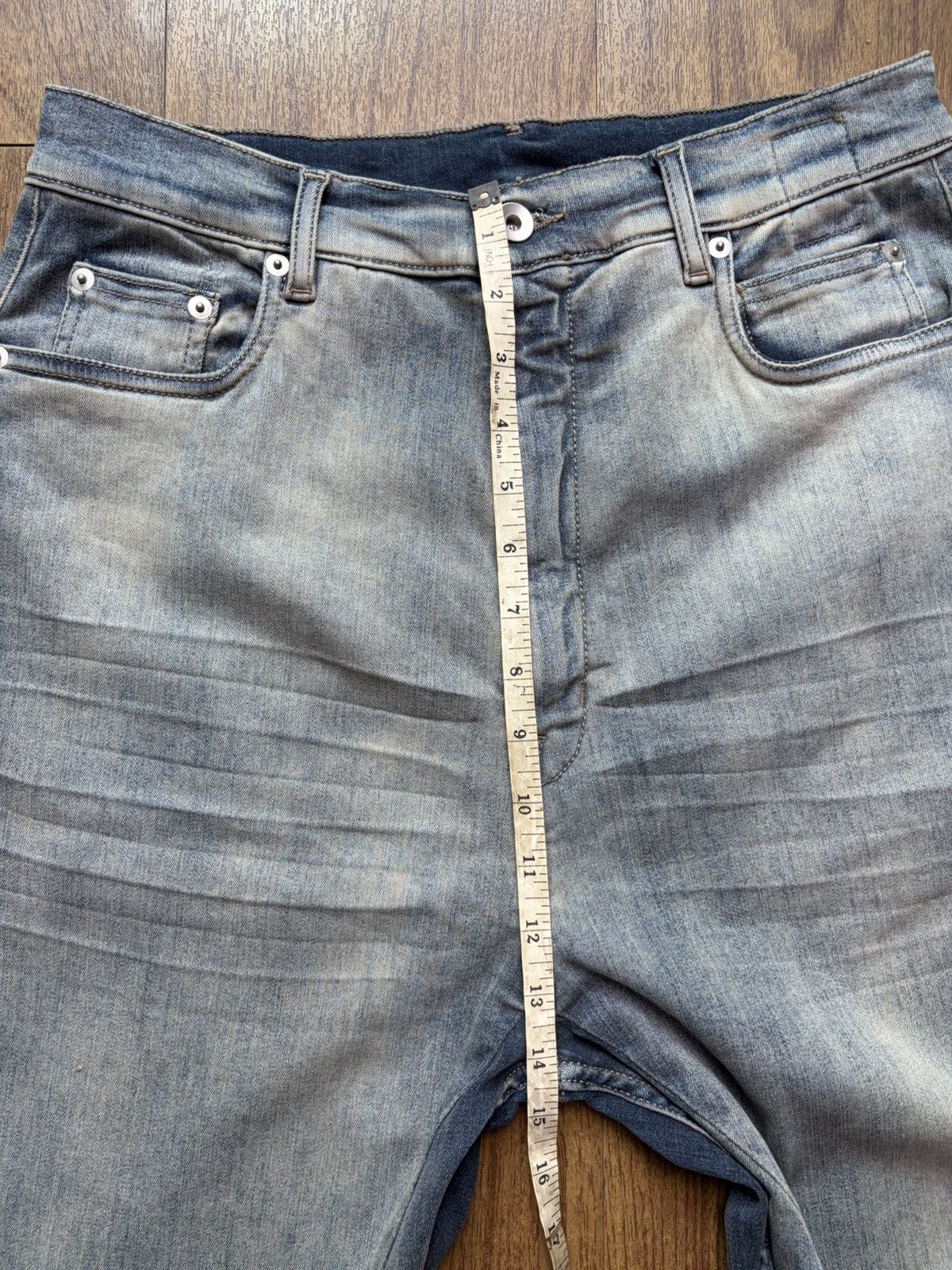 Rick Owens Drkshdw FREE TAX! Rick Owens Bolan Bootcut Sky Jeans Size US 32 / EU 48 - 16 Thumbnail