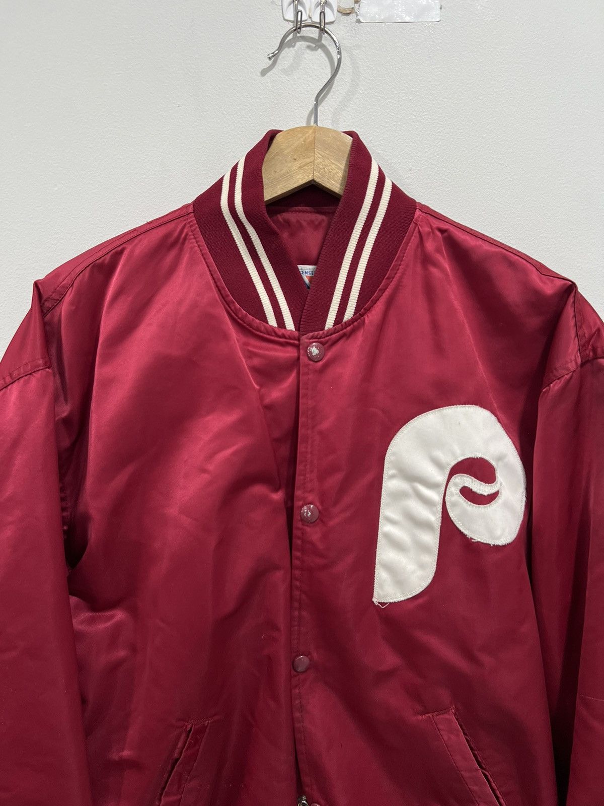 Starter Vintage Starter Phillies Philadelphia Starter Satin Jacket Size US XL / EU 56 / 4 - 2 Thumbnail