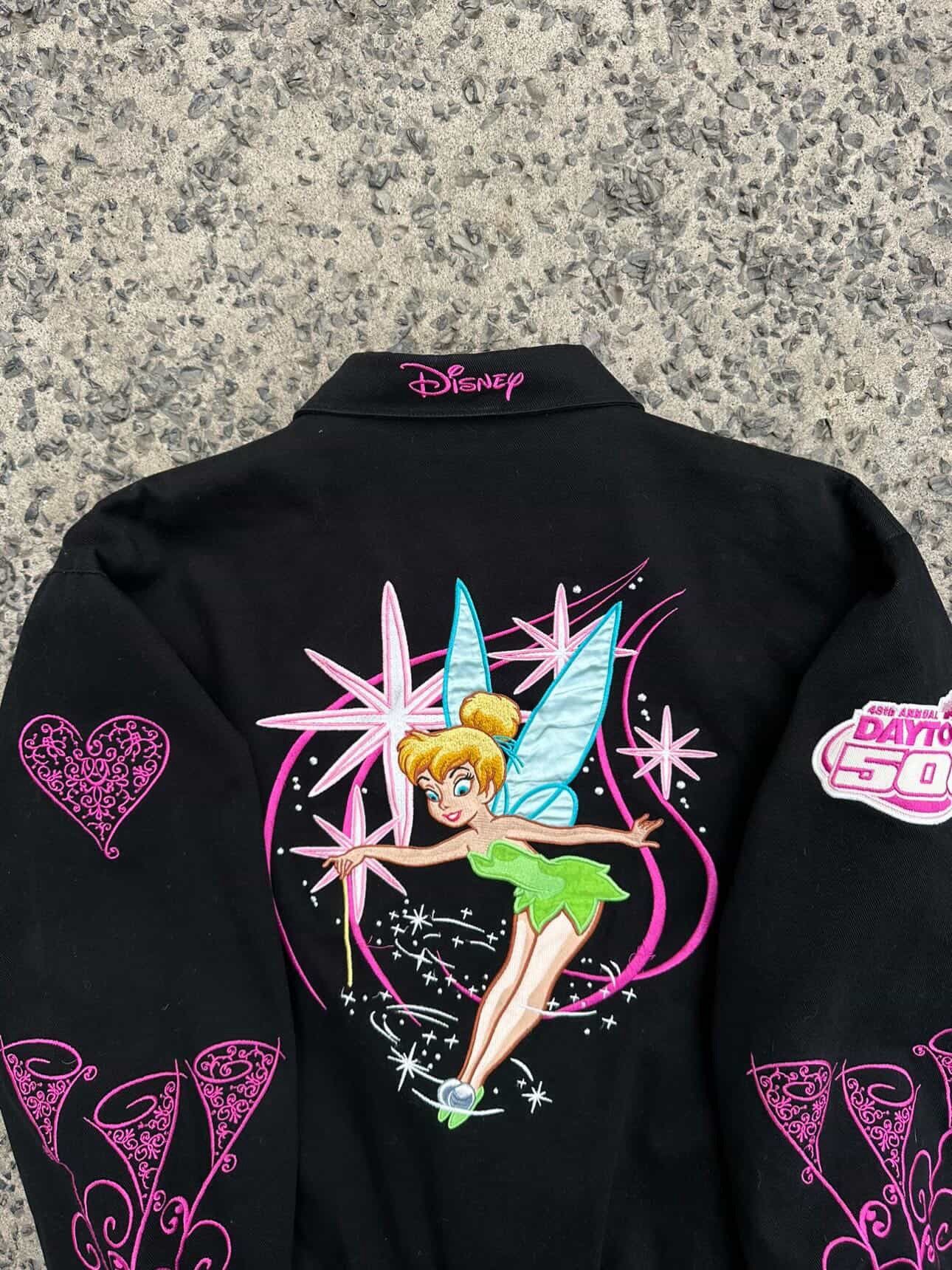 JH Design Rare Vintage Disney Tinker Bell Daytona 500 Racing Jacket Size US L / EU 52-54 / 3 - 5 Thumbnail