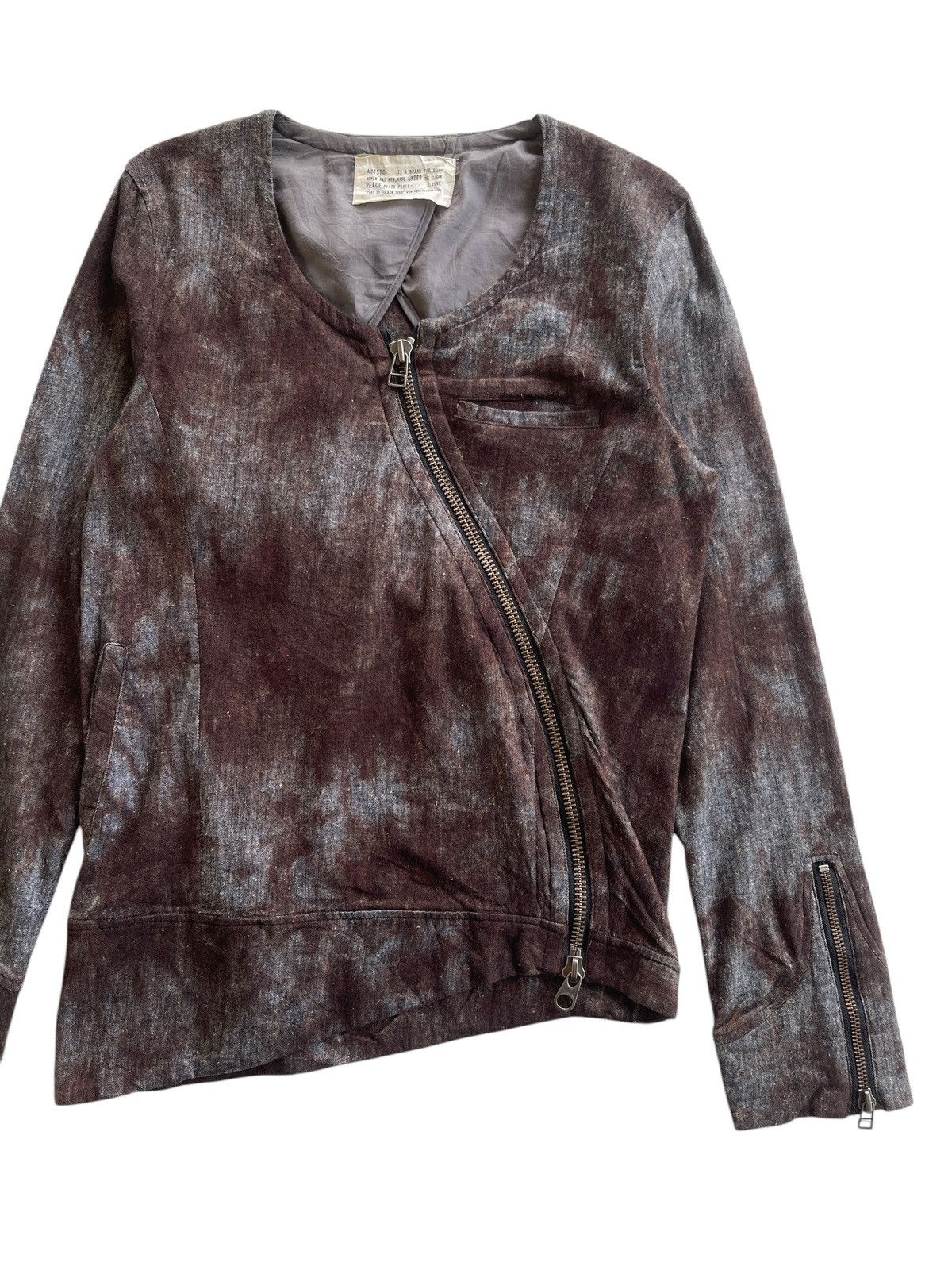 Japanese Brand Agosto Rockabilly Asymmetrical Zip Up Jacket Size US M / EU 48-50 / 2 - 6 Thumbnail