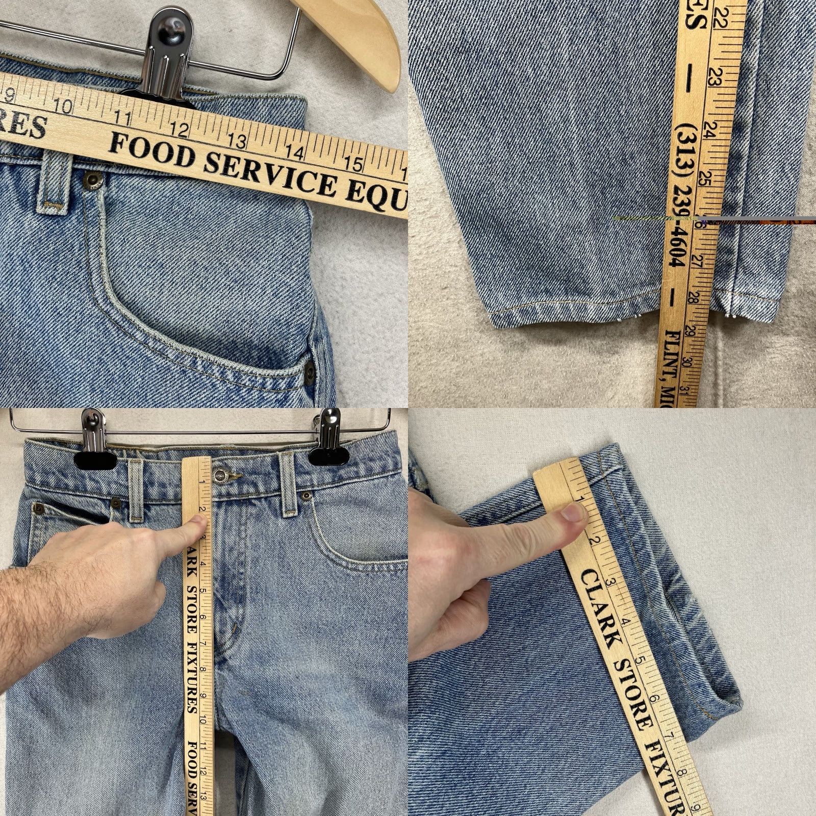 Vintage VINTAGE SCHAEFER Jeans Ranch Hand Dungaree WOMEN’s 6 28x28 Denim Blue 90s Grunge USA Straight Jeans Womens Size 28" / US 6 / IT 42 - 10 Thumbnail
