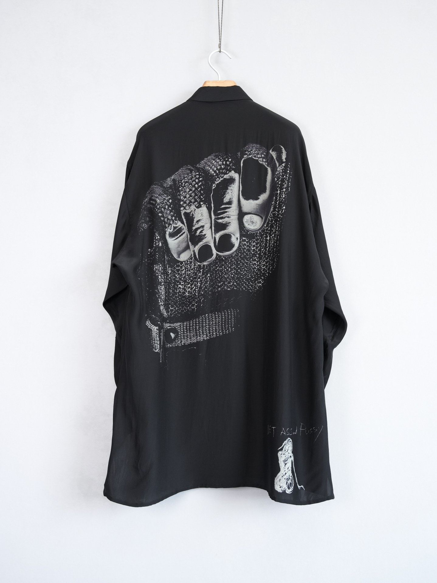 Yohji Yamamoto Yohji Yamamoto 21AW Chainmail Glove Silk Shirt Size US M / EU 48-50 / 2 - 1 Thumbnail