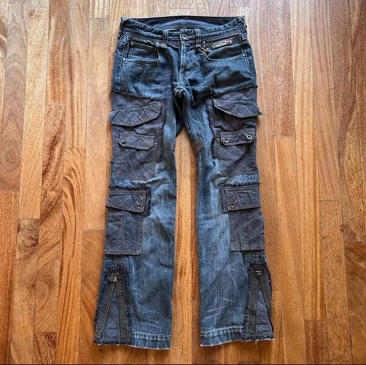 image of Nicole Club For Men (Ncfm) Cargo Denim in Grey (Size 30)