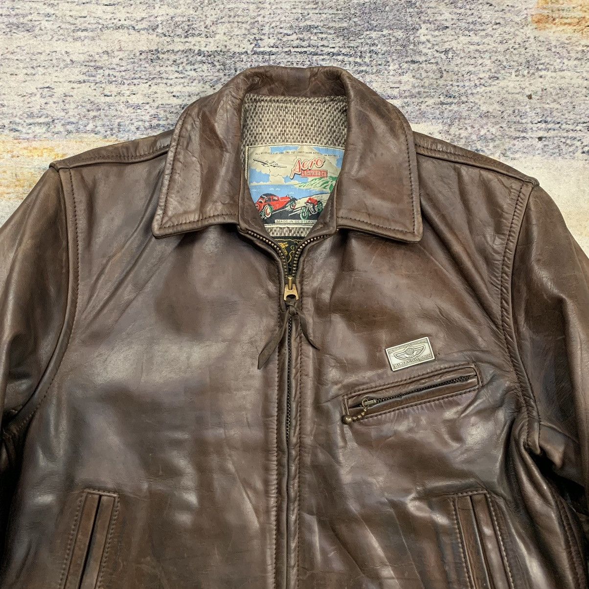 Aero Leathers × Kadoya × Vintage Vintage Aero leather single riders leather jacket Size US XS / EU 42 / 0 - 3 Thumbnail