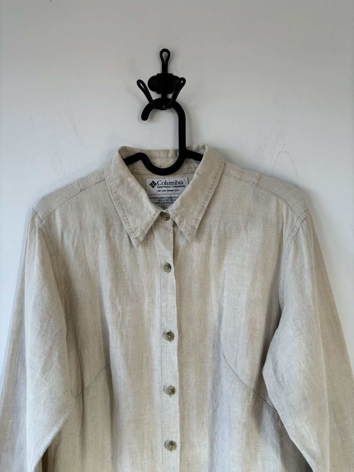 Columbia × Vintage Vintage Columbia Linen Shirt Size S / US 4 / IT 40 - 3 Thumbnail