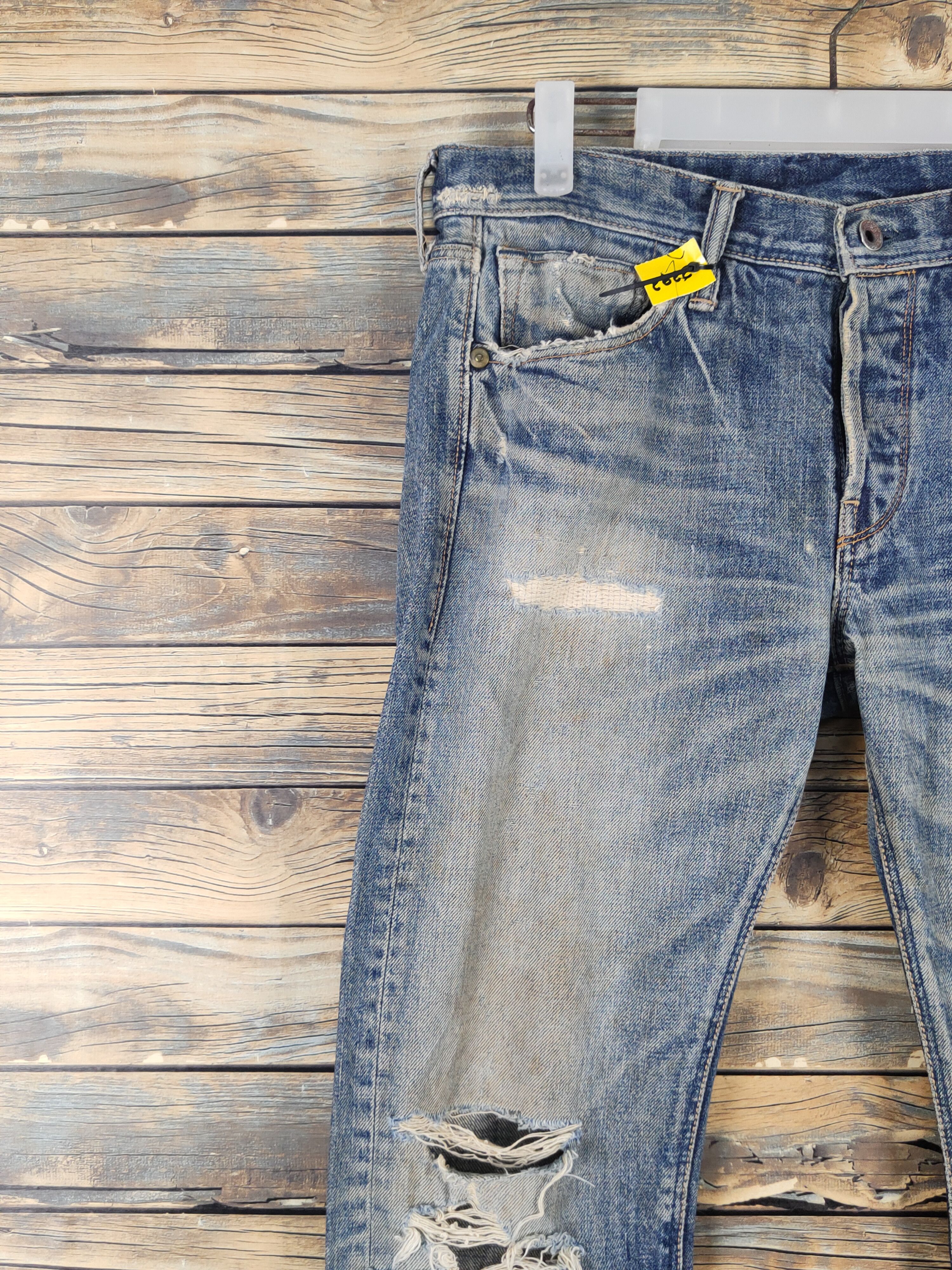 Spellbound 90' Spellbound japan Distressed Ripped denim Jeans #W1705 DL Size US 30 / EU 46 - 3 Thumbnail